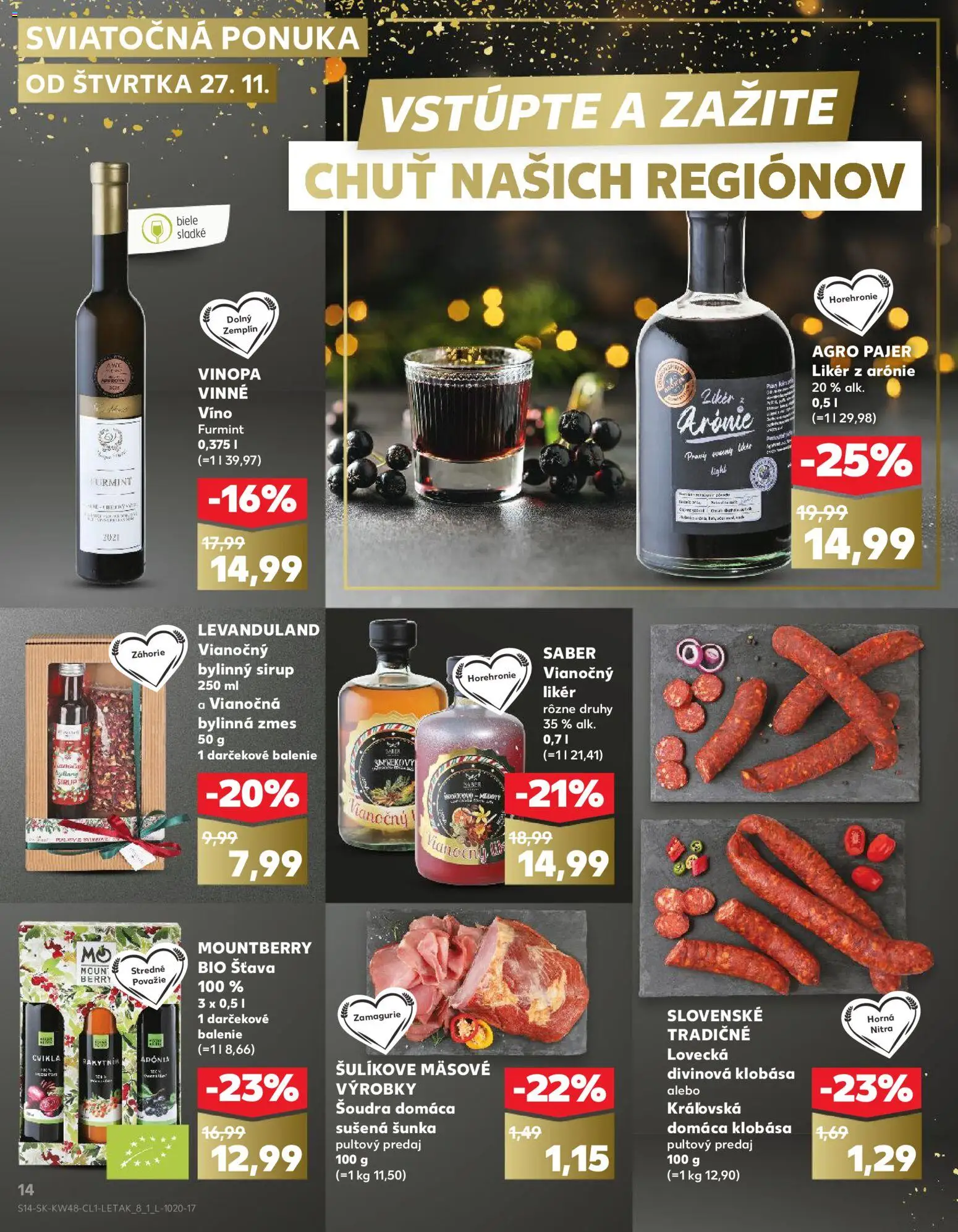 Kaufland SK akciós ujság - amely érvényes a következő dátumtól: 27.11.2025 | Oldal: 14