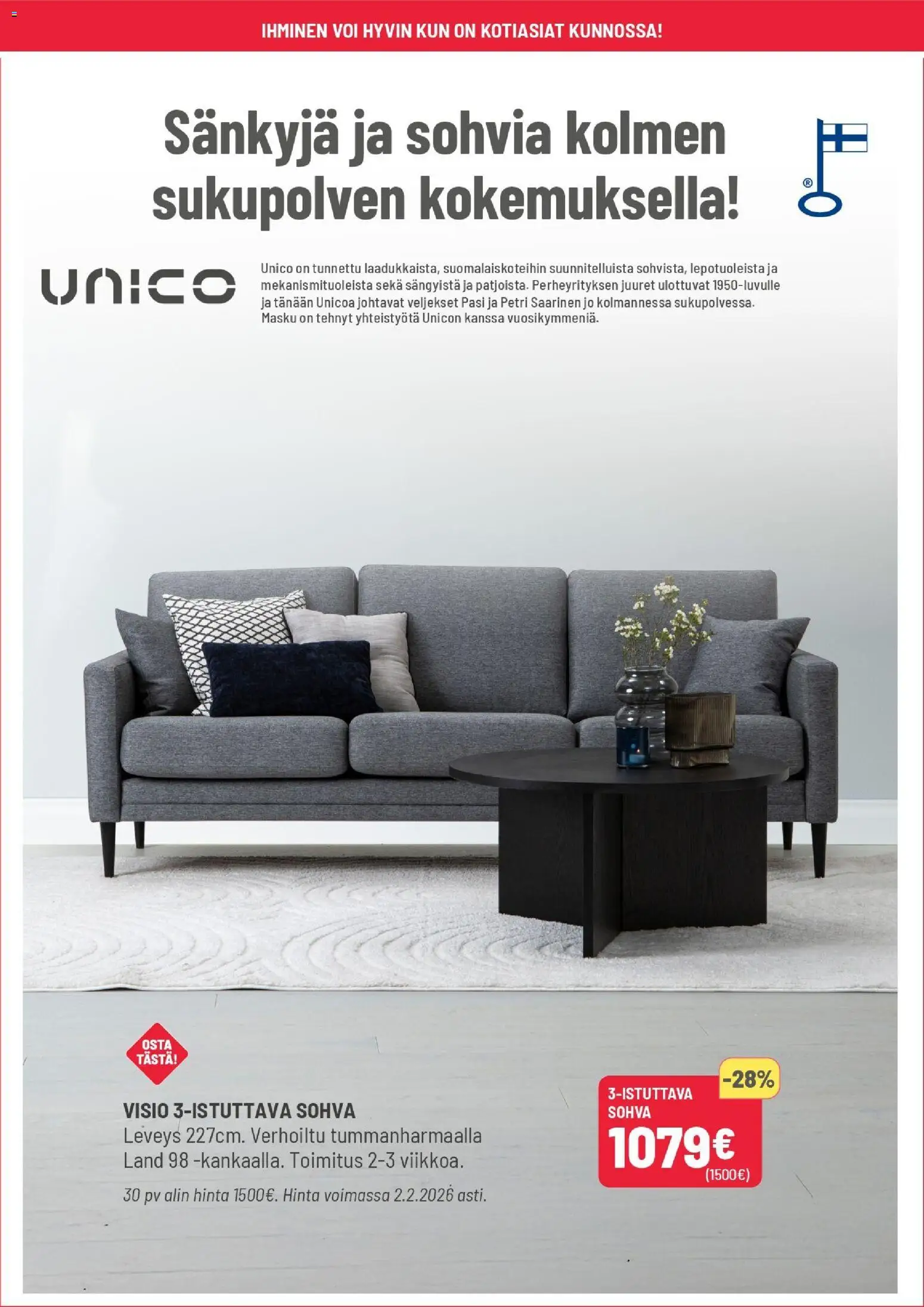 Masku tarjoukset – voimassa 20.01.2026 alkaen | Sivu: 10 | Tuotteet: Sohva, Voi