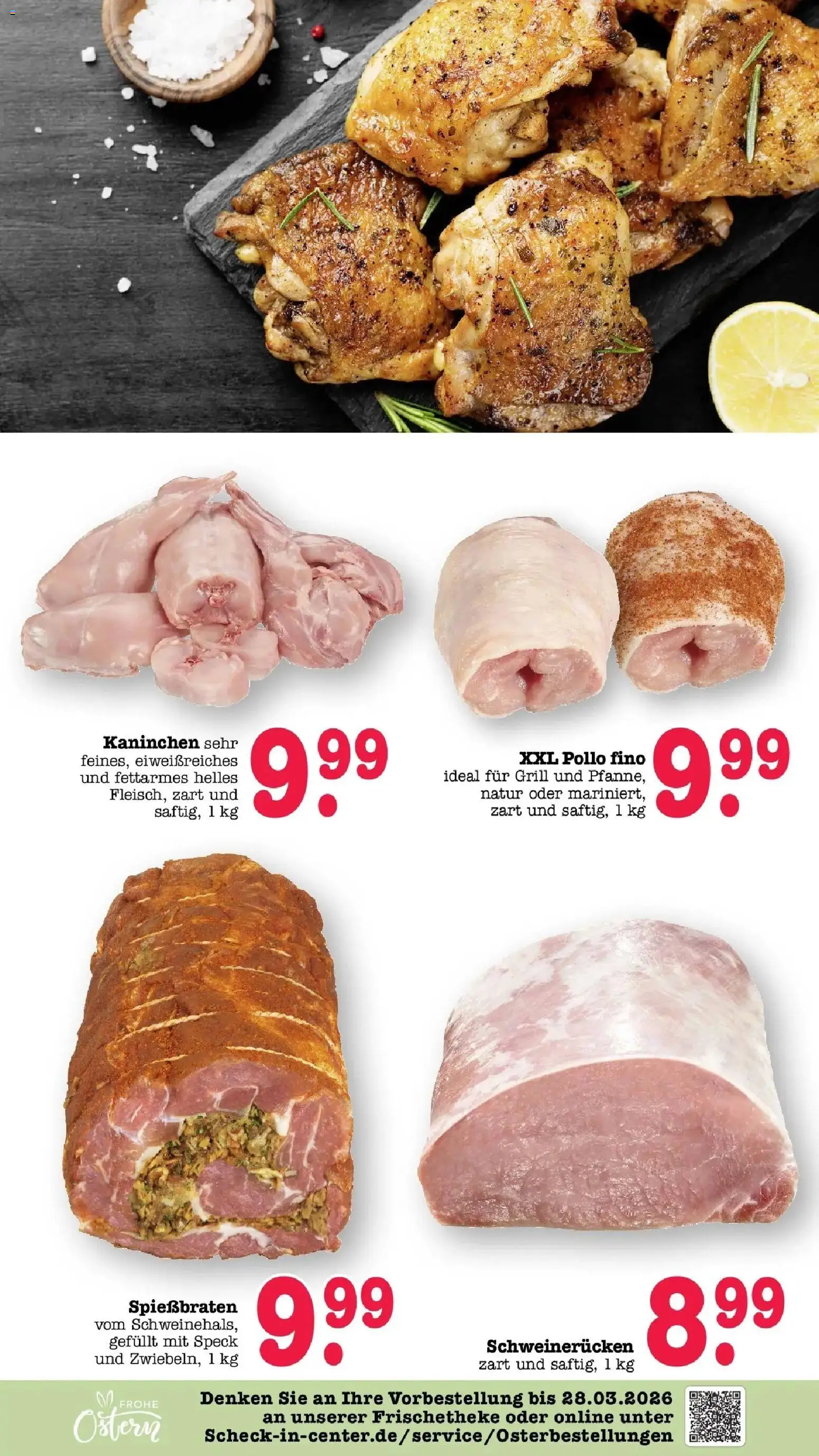 E center Prospekt Mannheim-Wohlgelegen	 – gültig ab 23.03.2026 | Seite: 2 | Produkte: Grill, Kaninchen, Schweinerucken