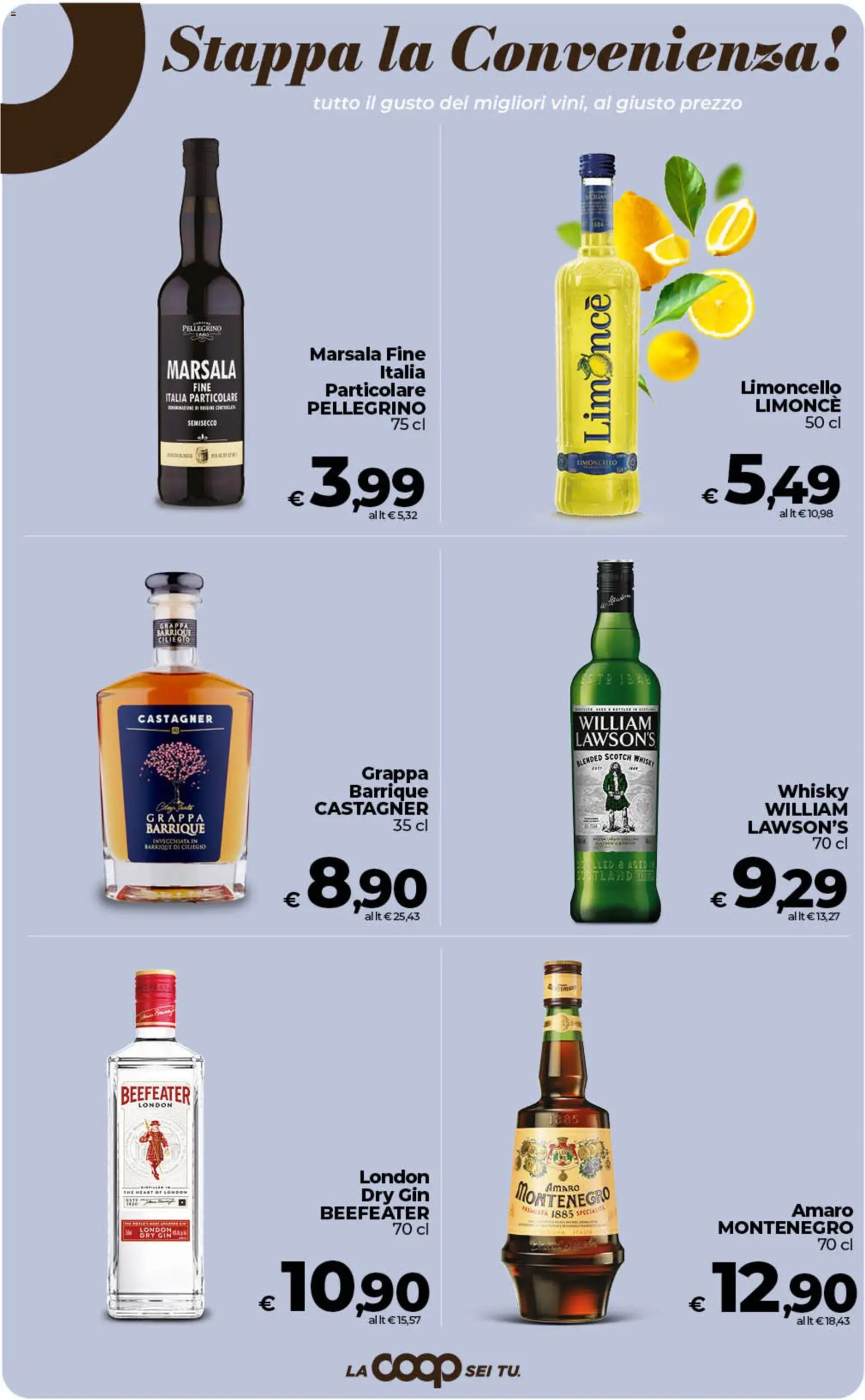 Volantino COOP del 24.02.2026 | Pagina: 35 | Prodotti: Gin, Whisky, The, Grappa