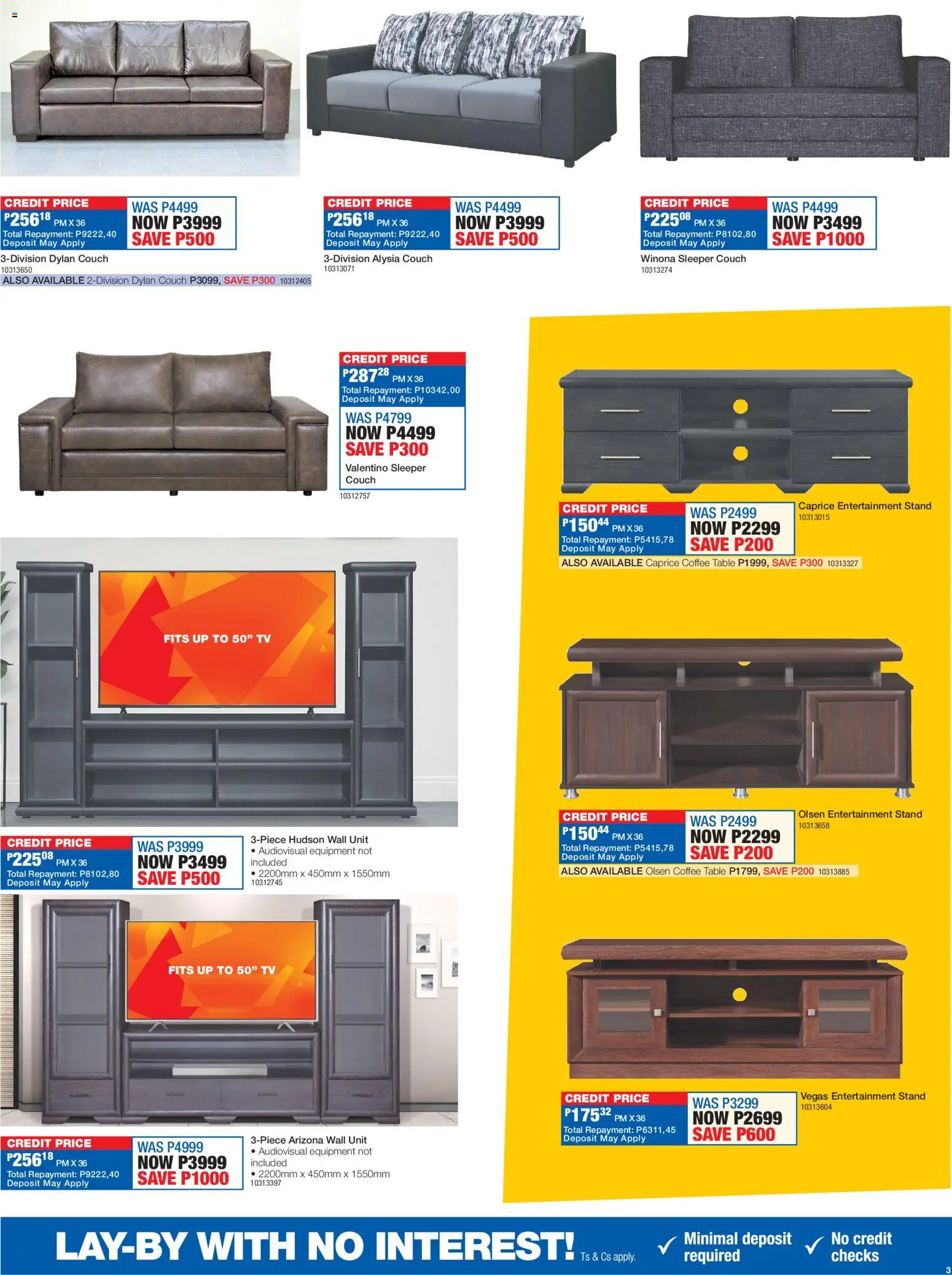 New OK Furniture catalogue – valid from 16.03.2026 | Page: 3 | Products: TV, Coffee table, Wall unit, Coffee