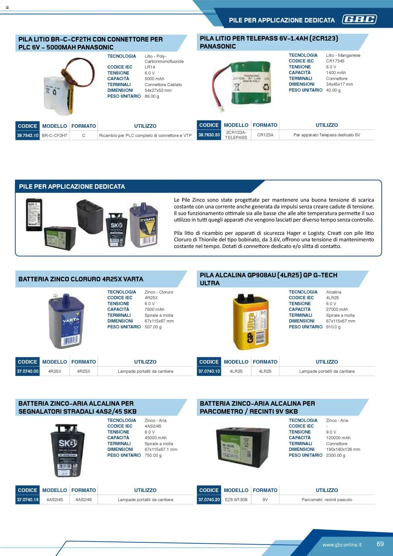 Volantino GBC del 12.04.2025 | Pagina: 69 | Prodotti: Pile, Connettore, Batteria