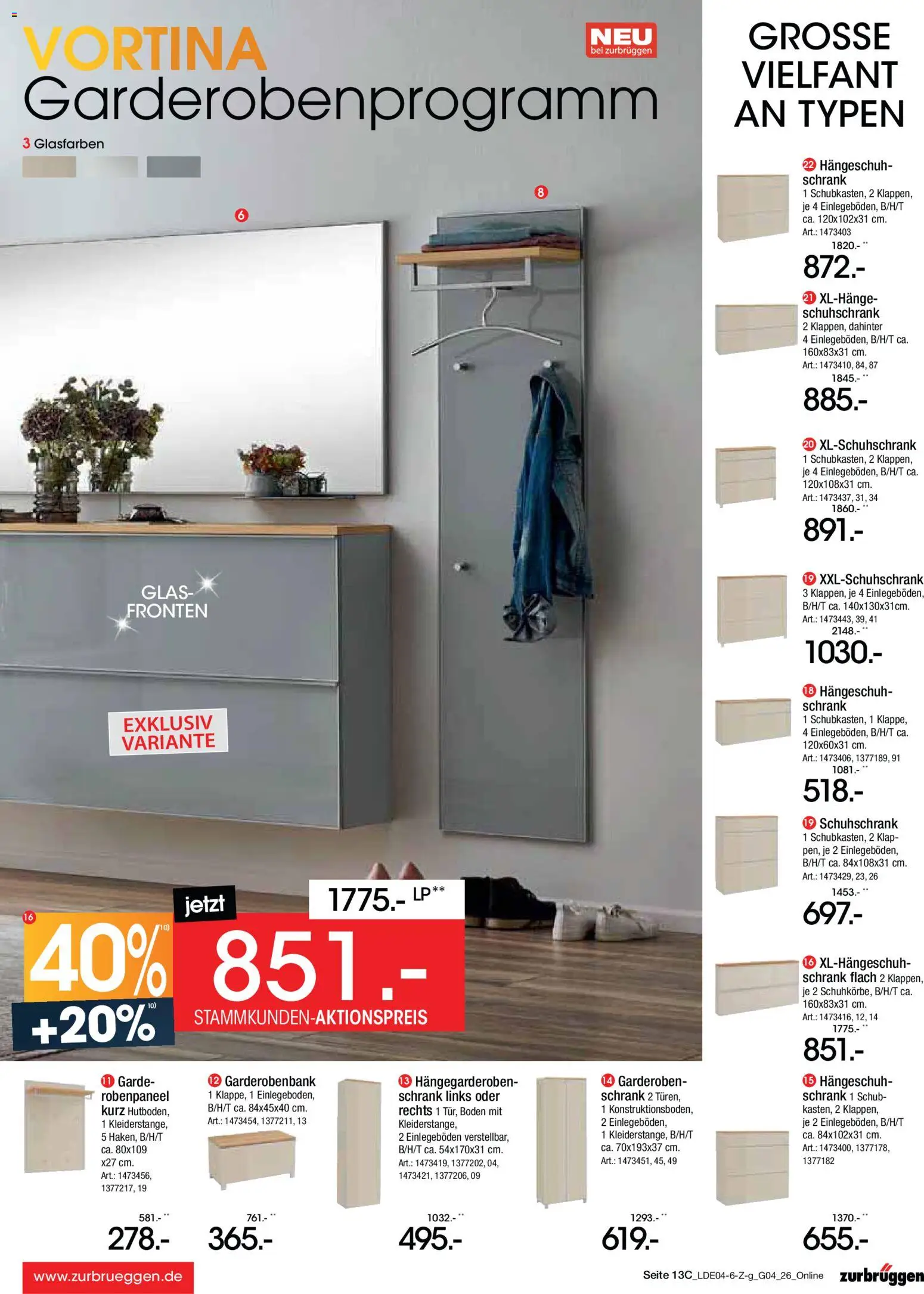 Zurbrüggen Italienische Wochen – gültig ab 11.04.2026 | Seite: 19 | Produkte: Schrank