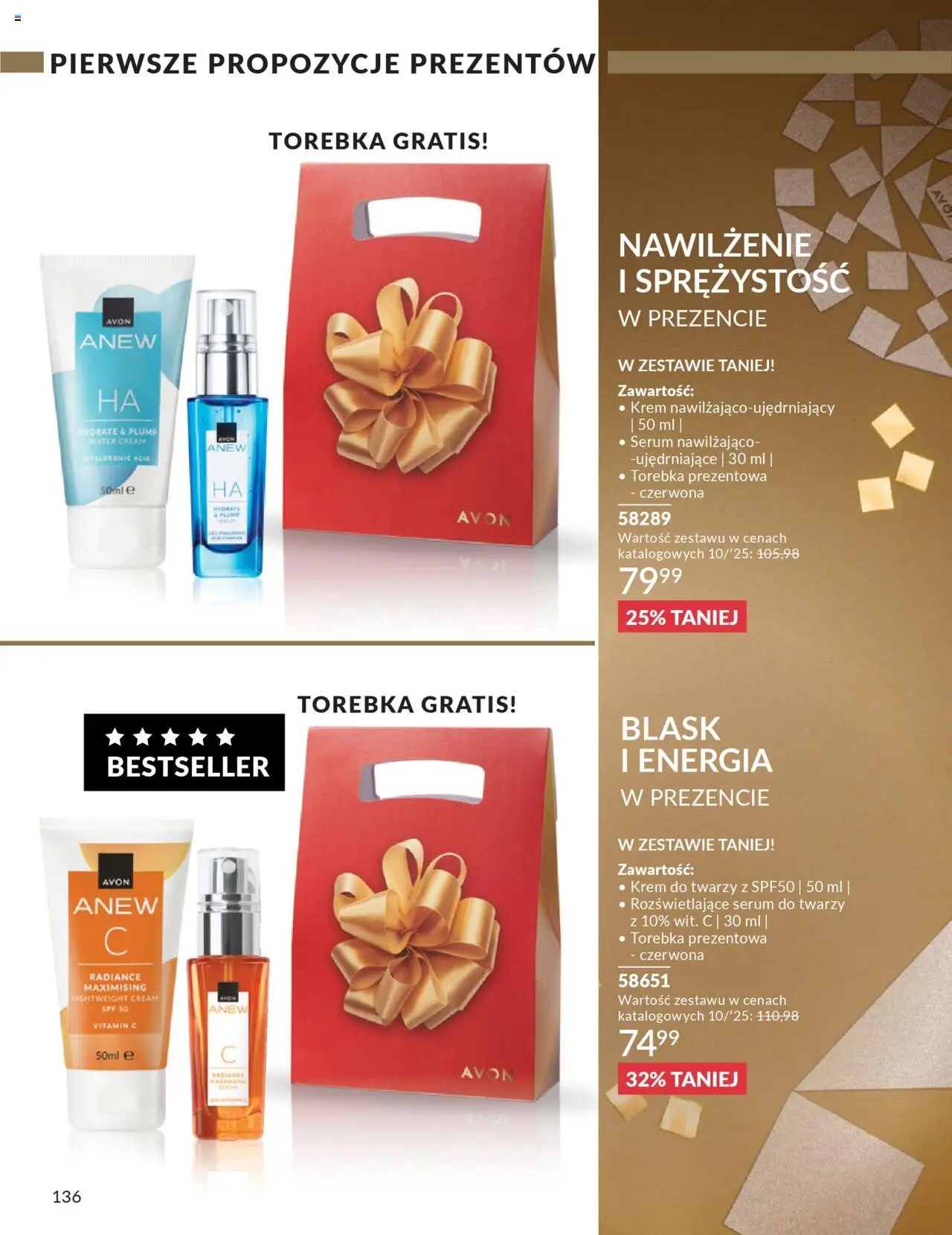 Avon Katalog 10 2025 od 01.10.2025 | Strona: 138 | Produkty: Torebka, Krem, Krem do twarzy, Serum do twarzy