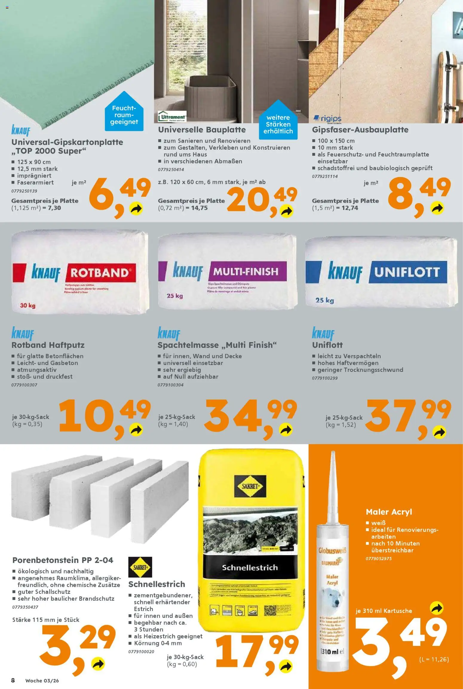 Globus Baumarkt prospekt Saarbrücken	 – gültig ab 11.01.2026 | Seite: 8 | Produkte: Decke, Finish