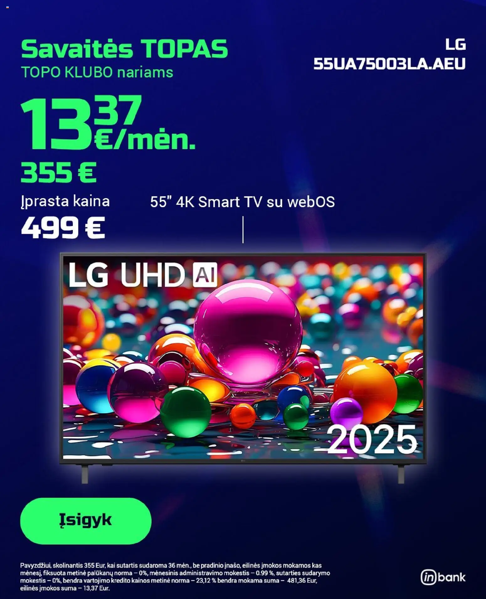 TOPOcentras akcijos nuo 23.12.2025 | Puslapis: 3 | Prekių: Tv