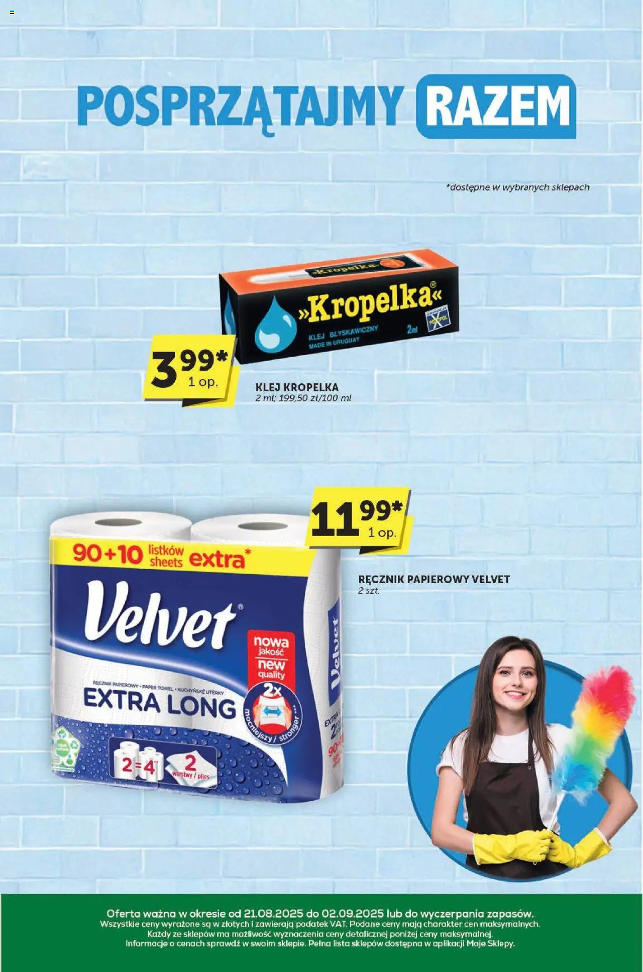 Groszek Gazetka - Katalog od 21.08.2025 | Strona: 29 | Produkty: Klej kropelka, Ręcznik papierowy