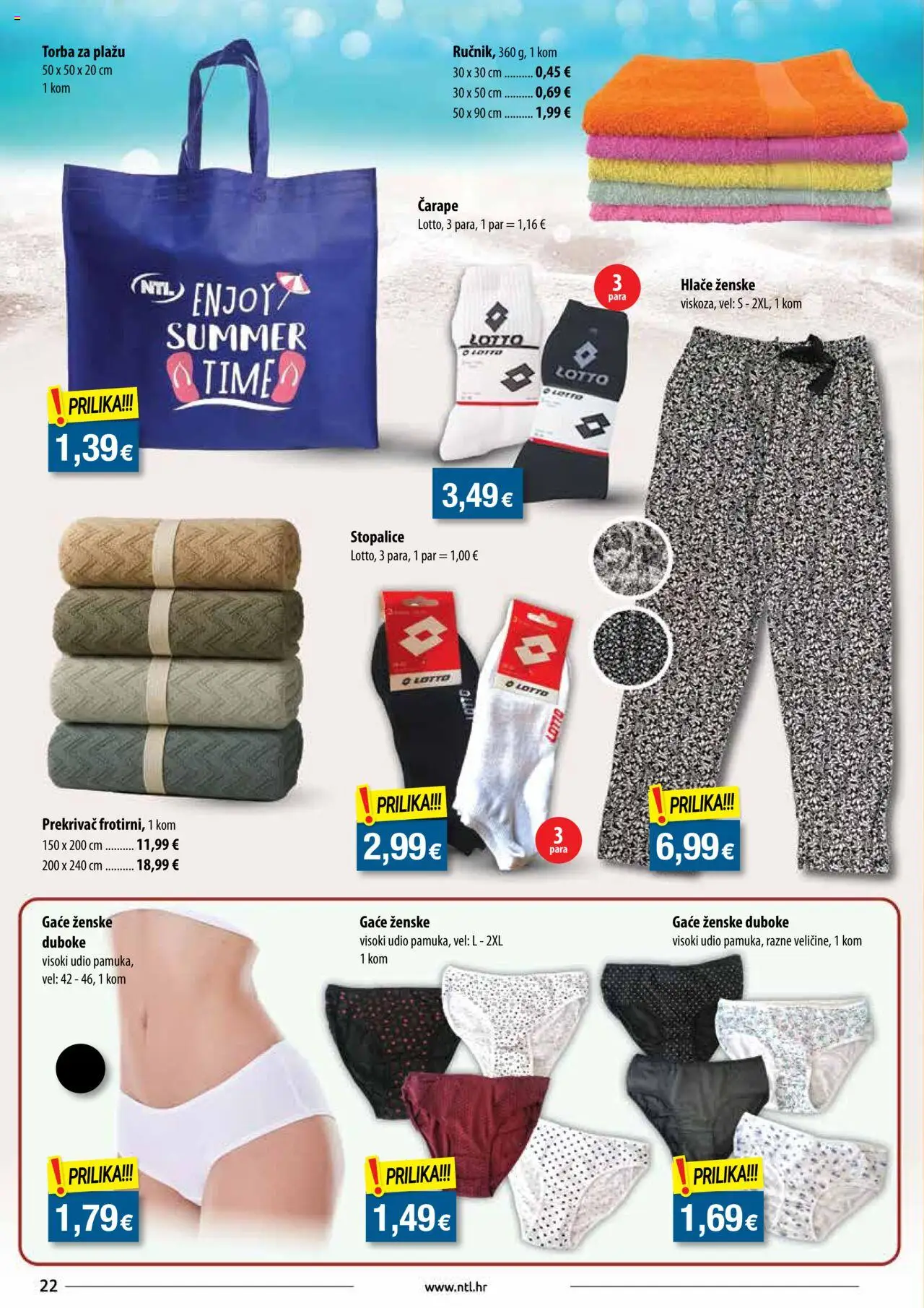 NTL katalog | vrijedi od 06.08.2025 | Stranica: 22 | Proizvodi: Hlače, Čarape, Torba