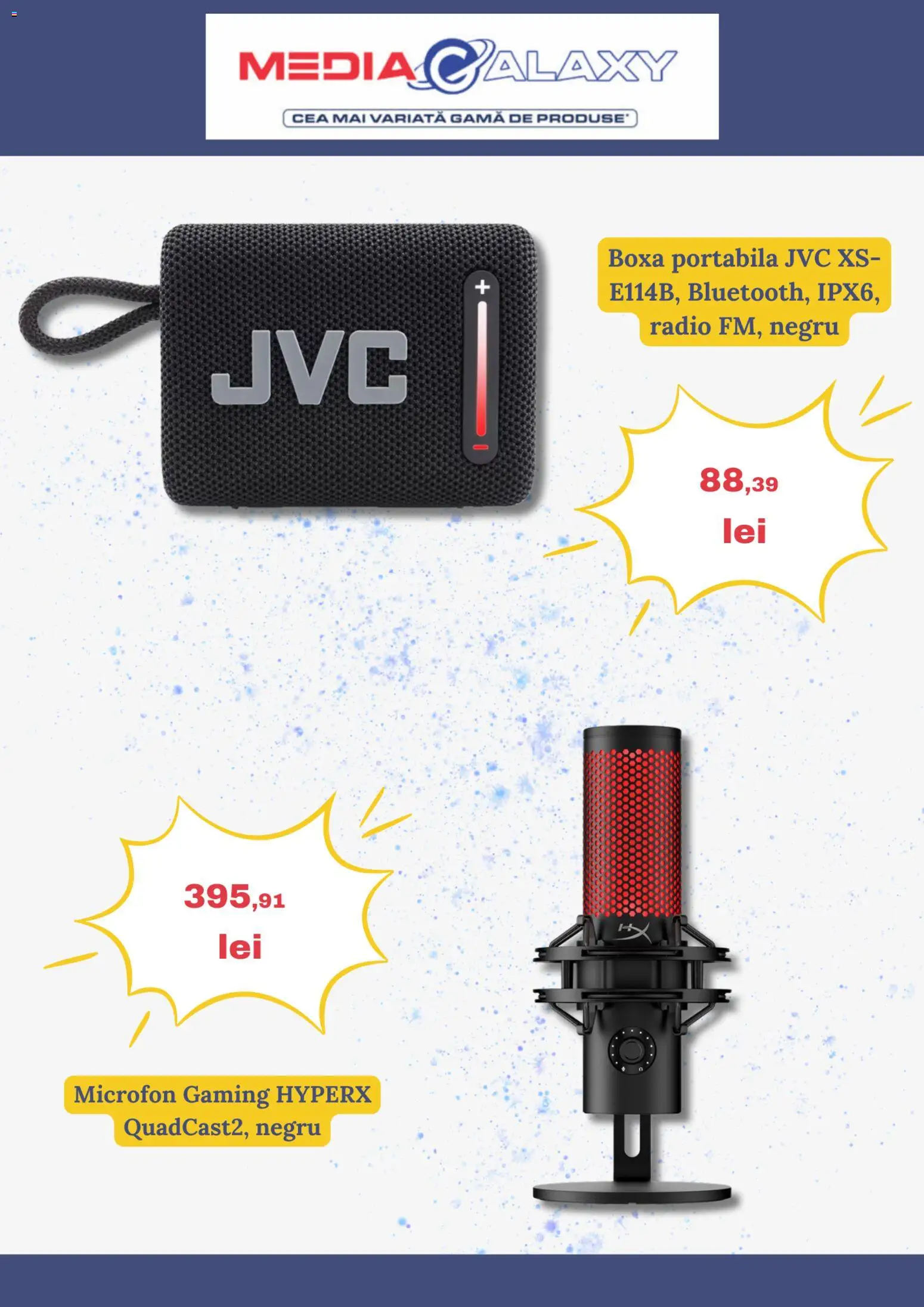 Noul catalog Media Galaxy – valabil de la 12.03.2026 | Pagină: 2 | Produse: Radio, Microfon, Boxă portabilă