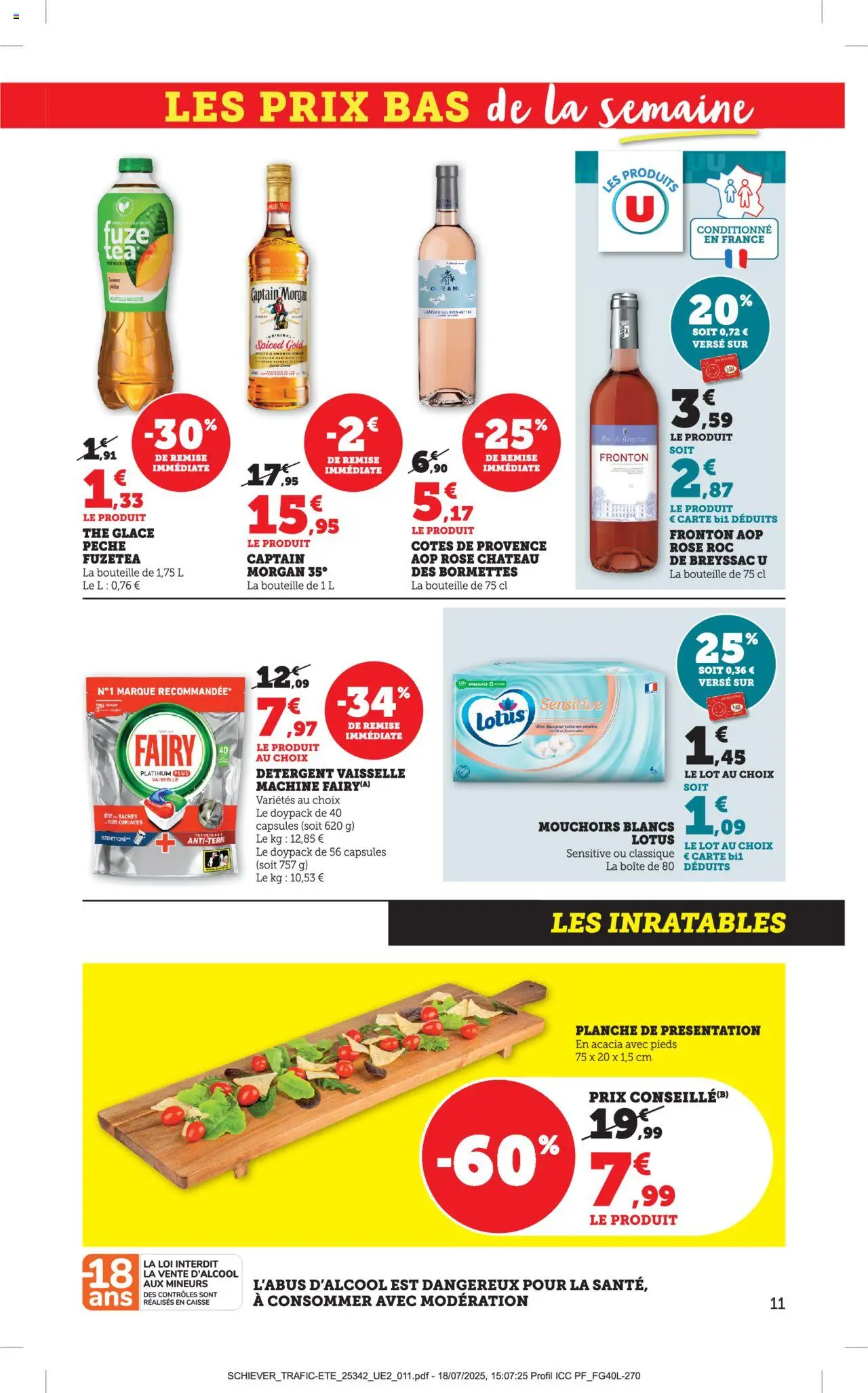  | Page: 11 | Produits: Fairy, Détergent, Mouchoirs, Thé