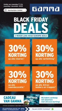 GAMMA - Black Friday  - Voorbeeld van een folder van GAMMA, geldig van 17.11.2025