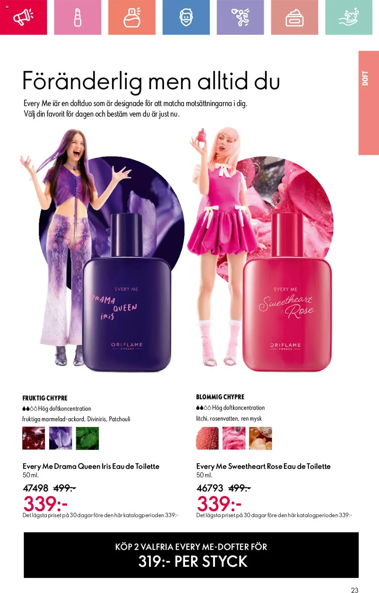 Oriflame reklamblad aktuell från 01.06.2025 | Sida: 23 | Produkter: Doft, Eau de toilette