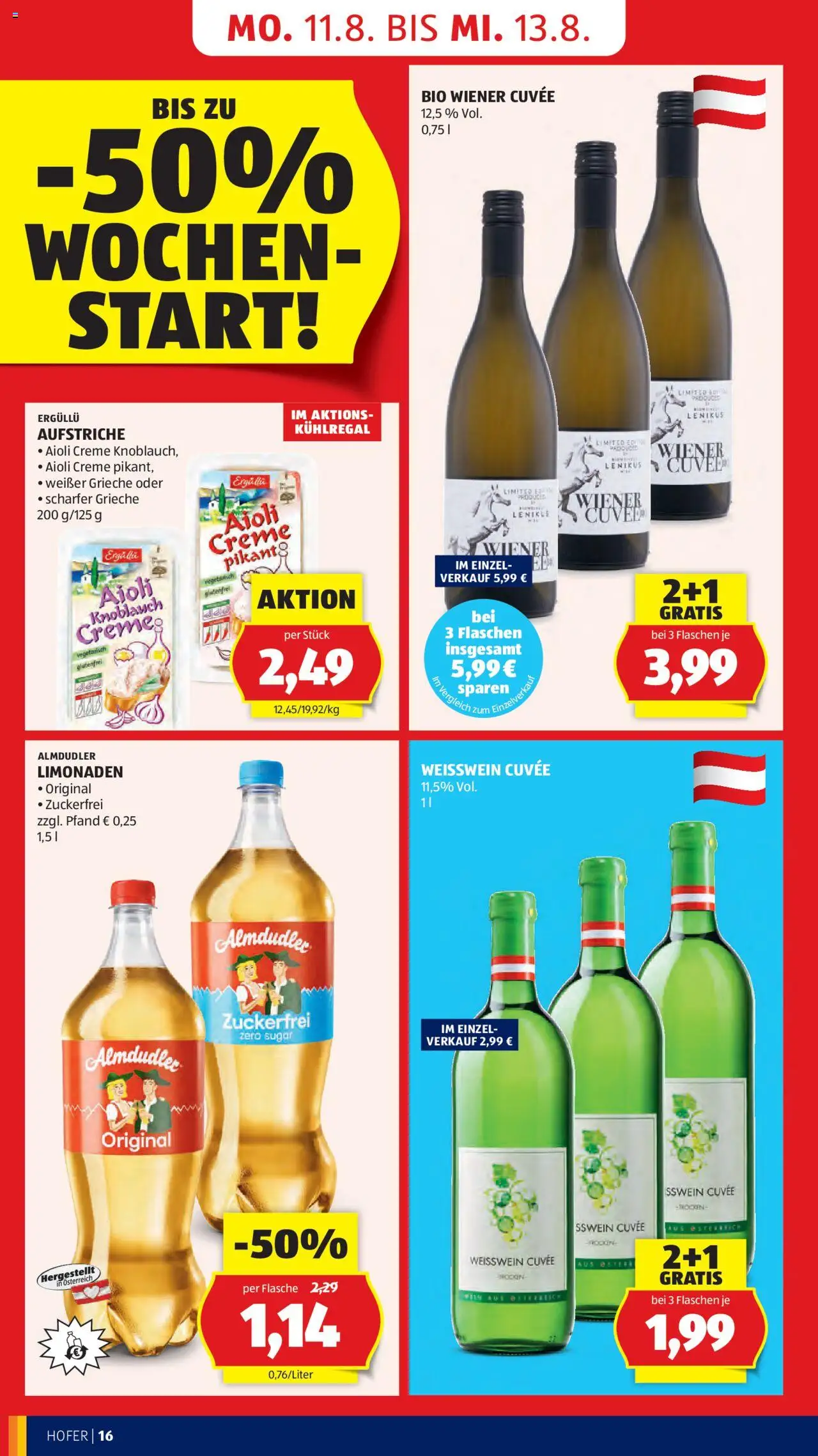 Hofer Flugblatt gültig ab 08.08.2025 | Seite: 18 | Produkte: Knoblauch, Häränliha, Creme