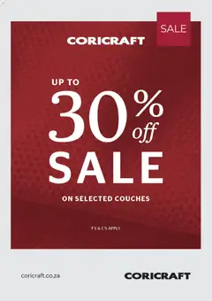 Coricraft specials catalogue – valid from 01.01.2026