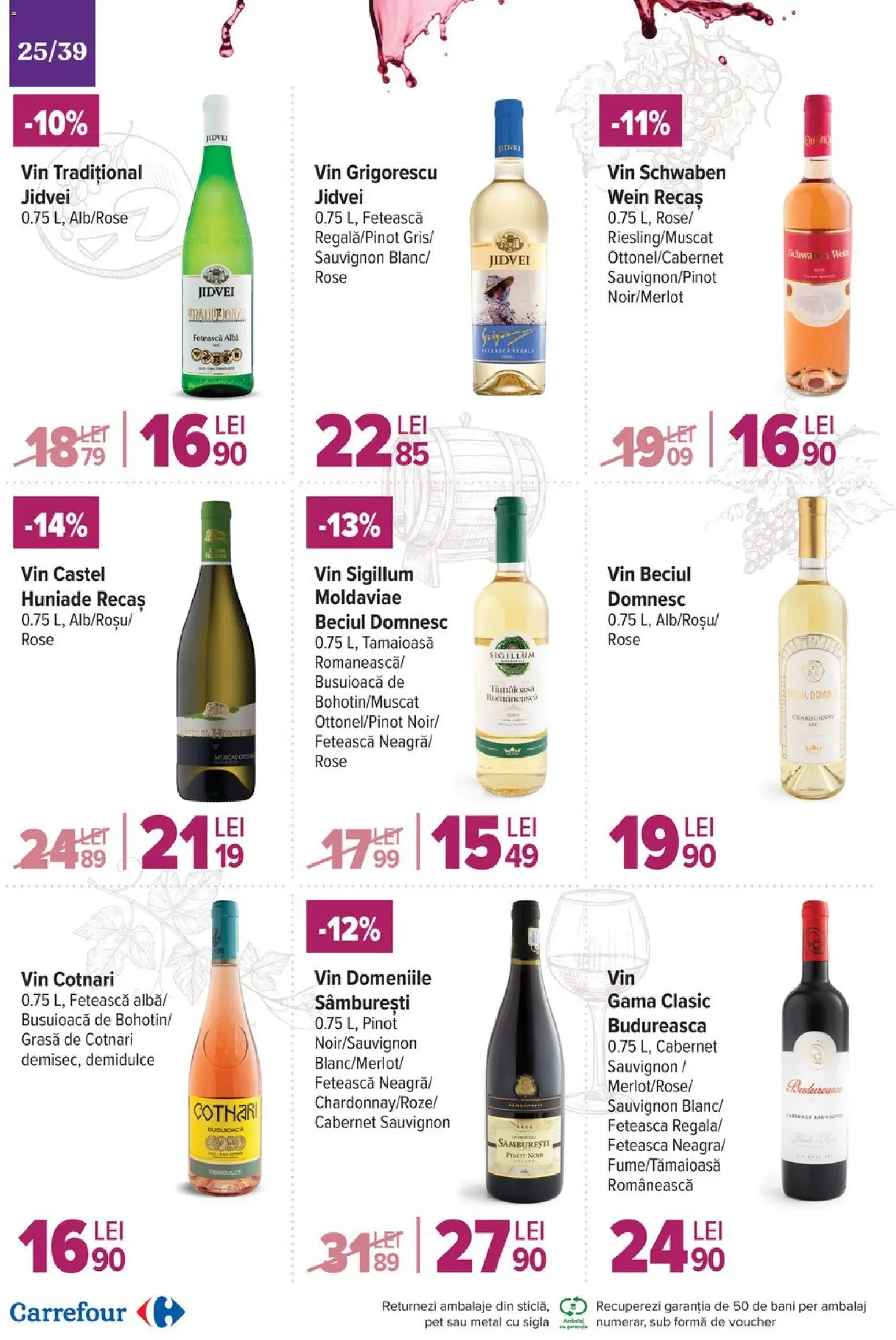 Noul catalog Carrefour – valabil de la 19.11.2025 | Pagină: 25 | Produse: Vin