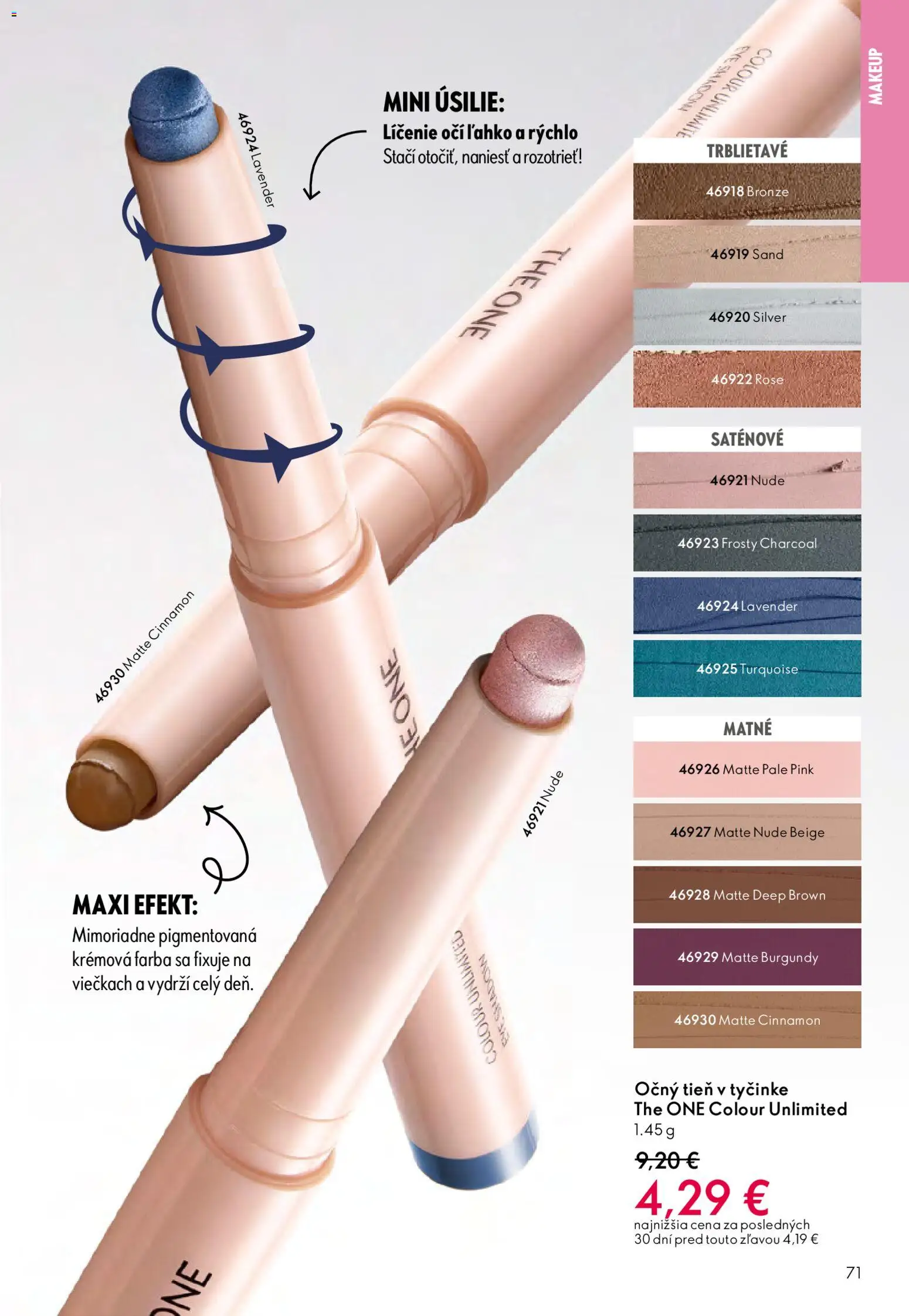 Nové Oriflame akcie – leták je platný od 03.12.2025 | Strana: 71