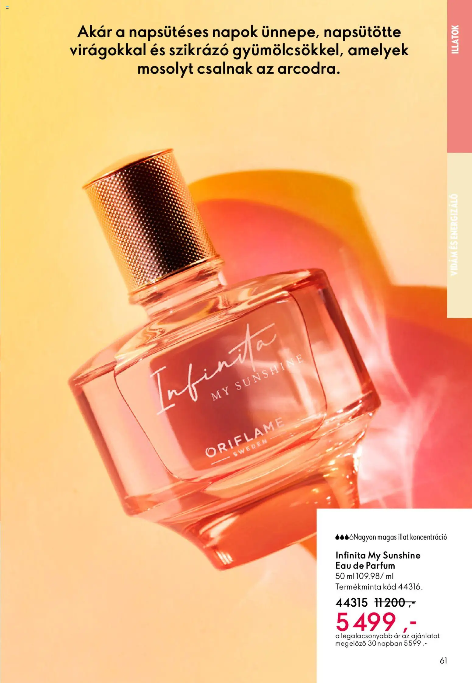 Oriflame akciós ujság - amely érvényes a következő dátumtól: 24.12.2025 | Oldal: 61 | Termékek: Parfüm