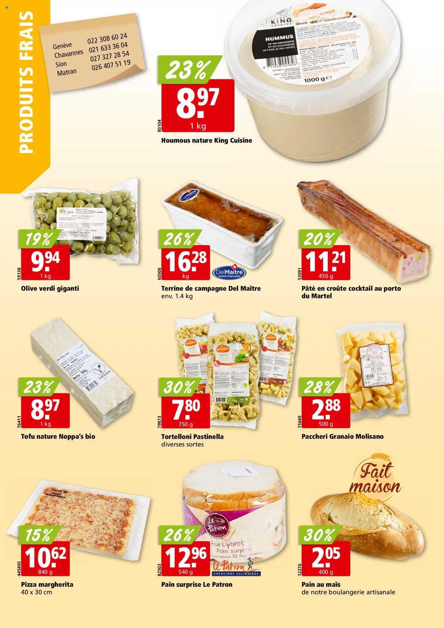 Aligro Aktionen Chavannes, Matran, Genève, Sion – gültig ab 19.01.2026 | Seite: 12 | Produkte: Pizza