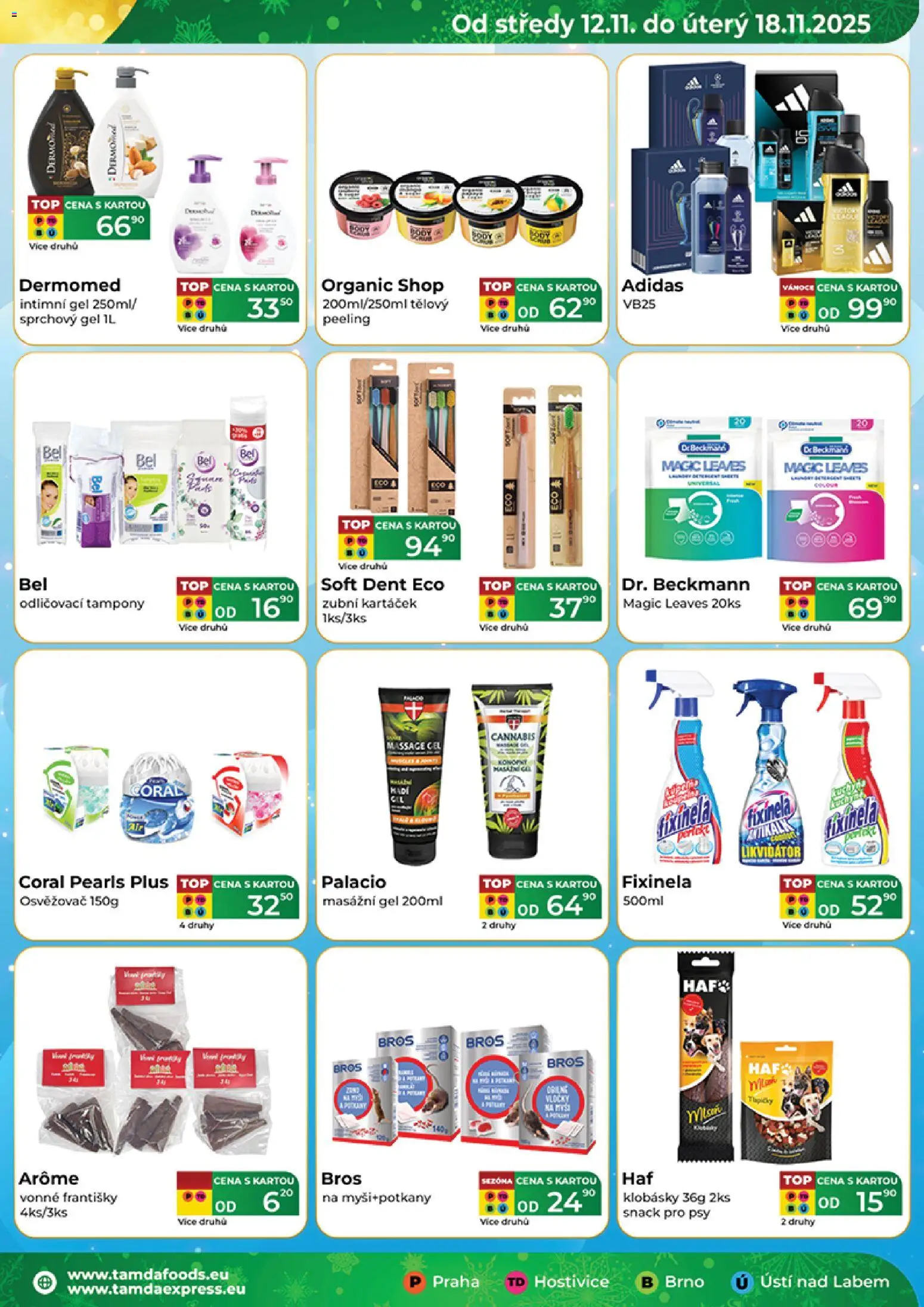 Tamda Foods leták od 12.11.2025 | Strana: 5 | Produkty: Sprchový gel, Klobásky, Tampony, Peeling