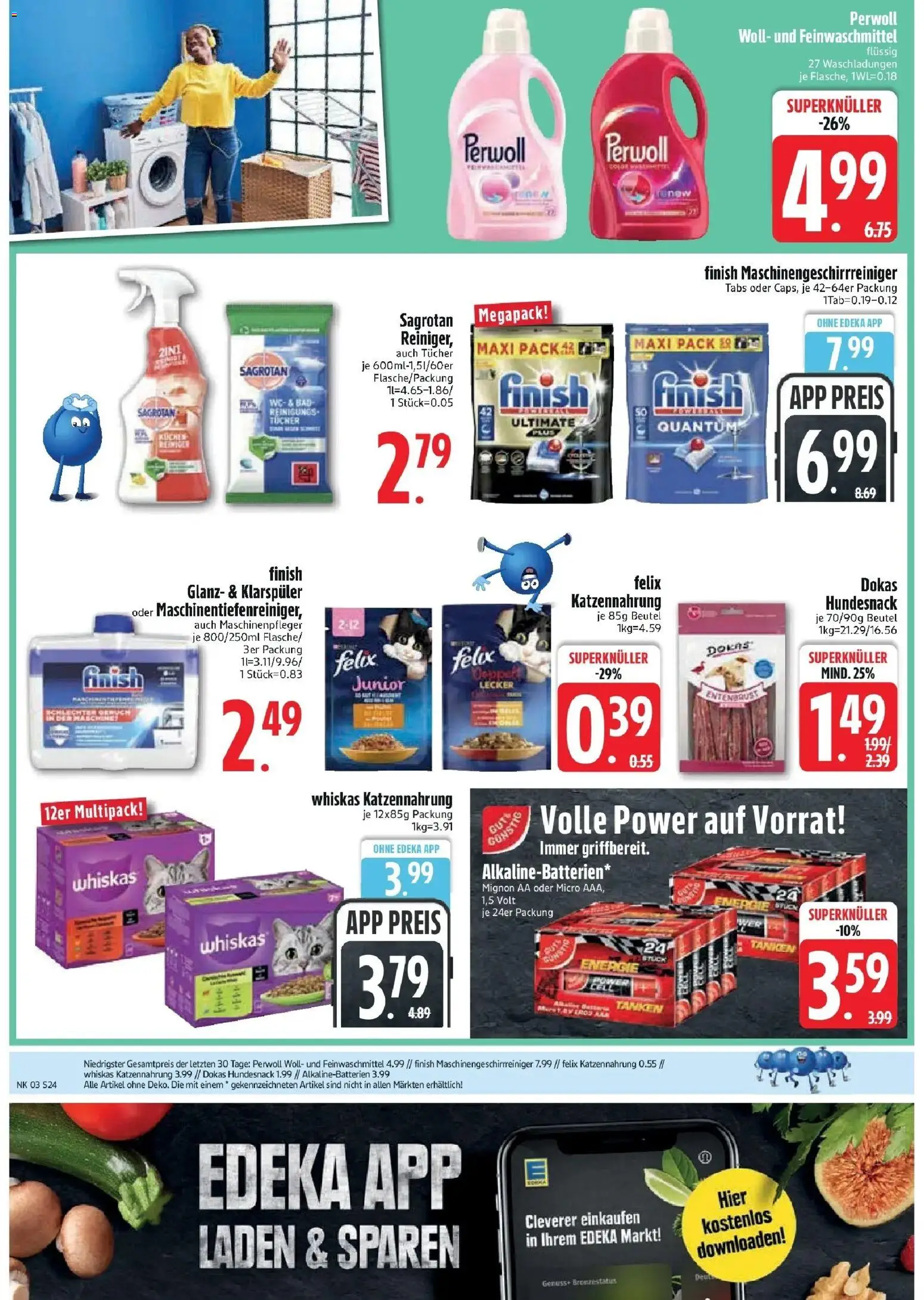 Edeka prospekt Inning/Ammersee	 – gültig ab 11.01.2026 | Seite: 26 | Produkte: Perwoll, Finish, Klarspüler, Whiskas