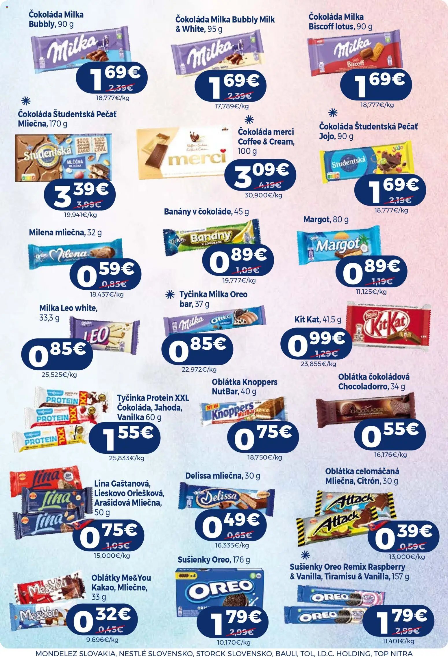 Nové Milk Agro akcie – leták je platný od 15.04.2026 | Strana: 8 | Produkty: Banány, Merci, Čokoláda, Milka