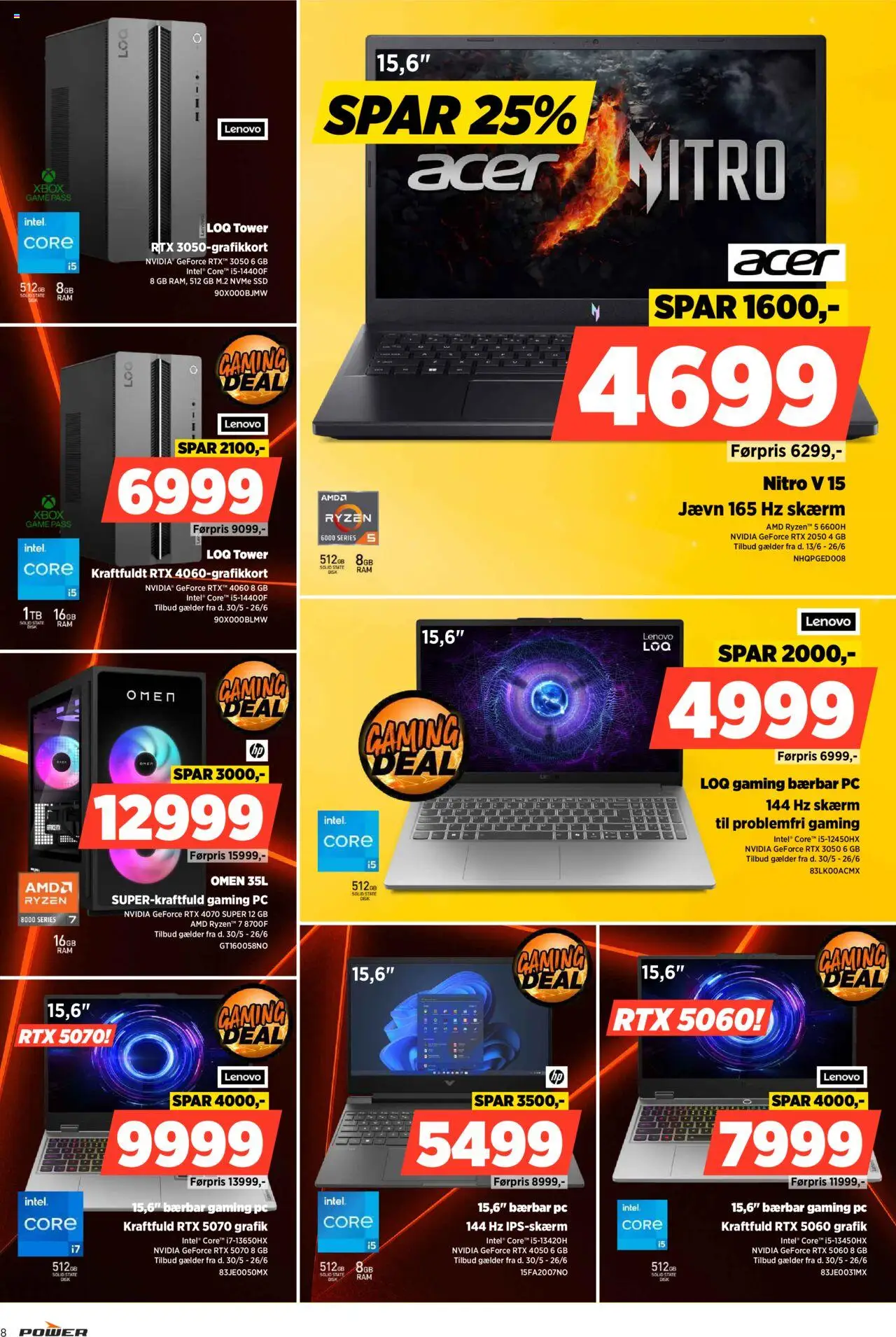 Power Tilbudsavis gyldig fra 20.06.2025 | Side: 8 | Produkter: PC, Gaming PC, Xbox, SSD