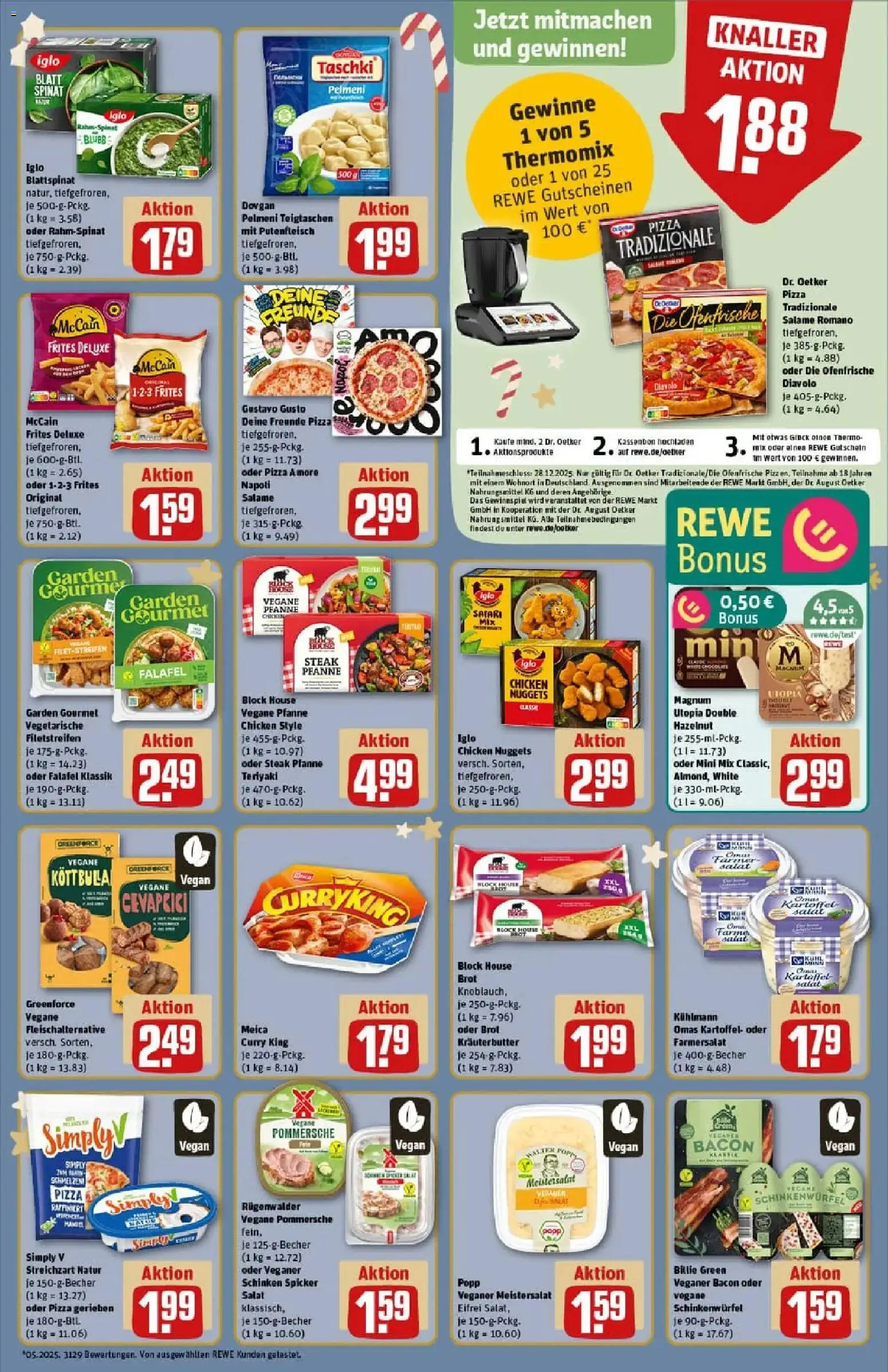 Rewe prospekt Uslar	 – gültig ab 07.12.2025 | Seite: 13 | Produkte: McCain, Meica, Schinken, Salat