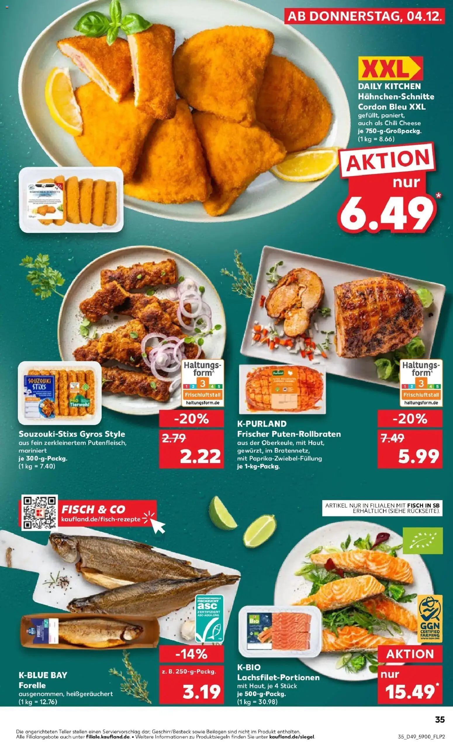 Kaufland prospekt Wurzen	 – gültig ab 08.12.2025 | Seite: 35 | Produkte: Fisch, Gyros, Chili