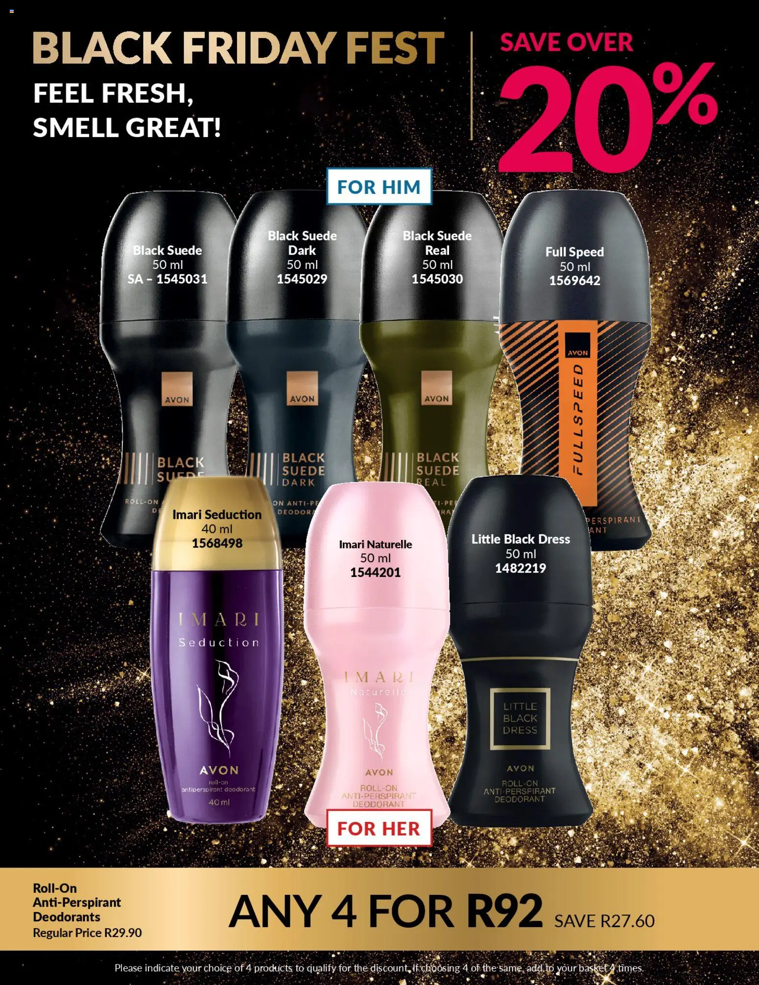 New Avon catalogue – valid from 25.11.2025 | Page: 16 | Products: Dress, Basket, Deodorant, Antiperspirant