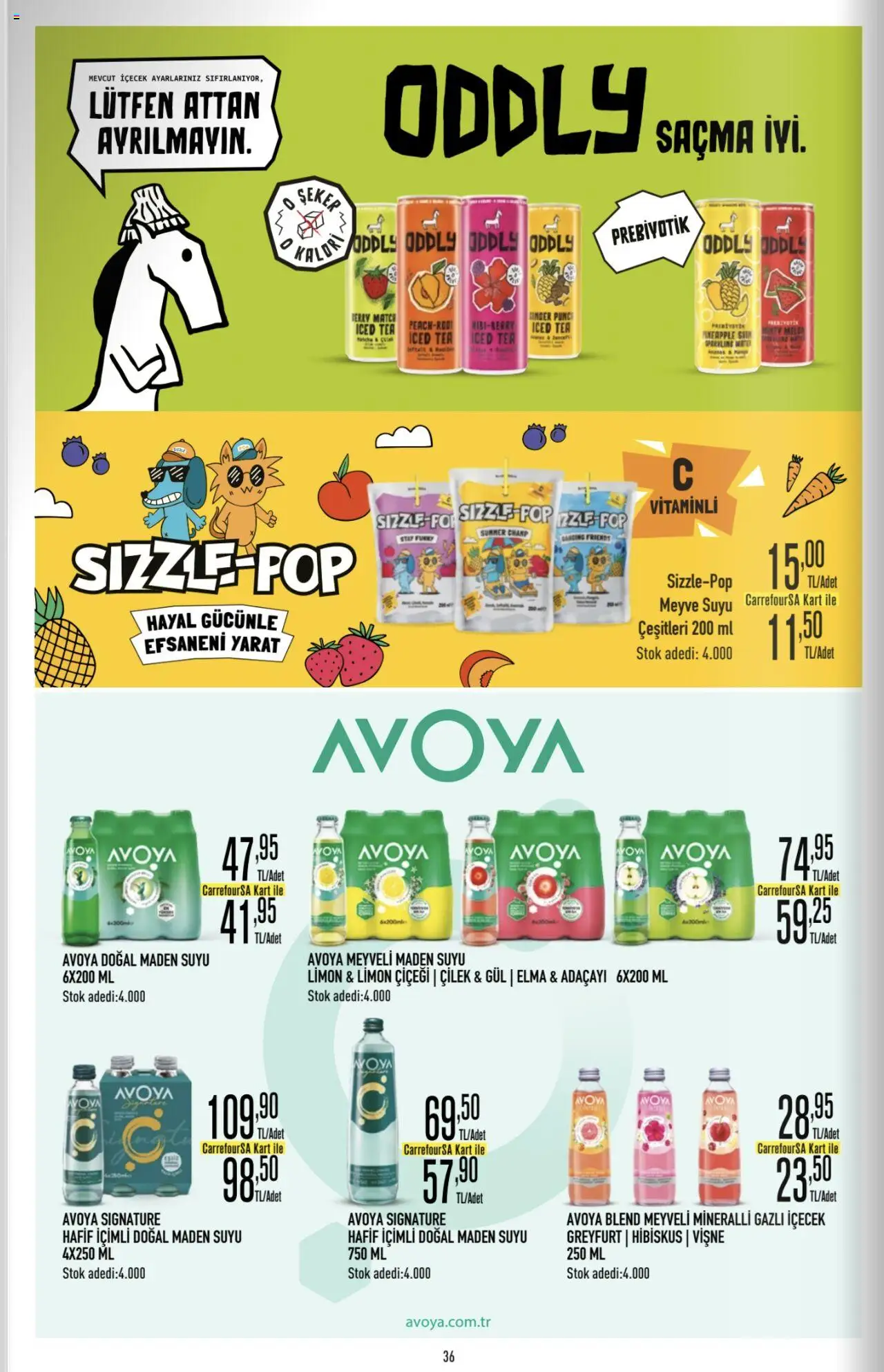 CarrefourSA Katalog - 26.06.2025 tarihinden itibaren geçerlidir | Sayfa: 36 | Ürünler: Çilek, Meyve, Gazlı içecek, Maden suyu