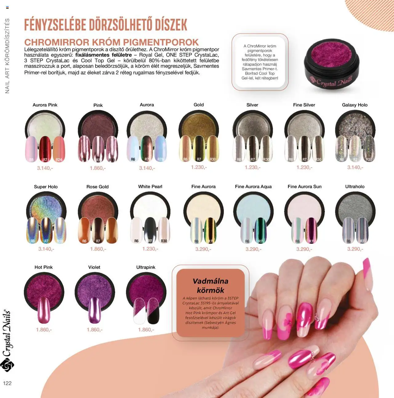 Crystal Nails akciós ujság - amely érvényes a következő dátumtól: 01.01.2024 | Oldal: 122 | Termékek: Virágok