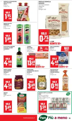 Anteprima del volantino Panorama volantino valido a partire dal 26.03.2026 | Pagina: 15 | Prodotti: Riso Carnaroli, Pomodoro, Passata di pomodoro, Pomodori secchi