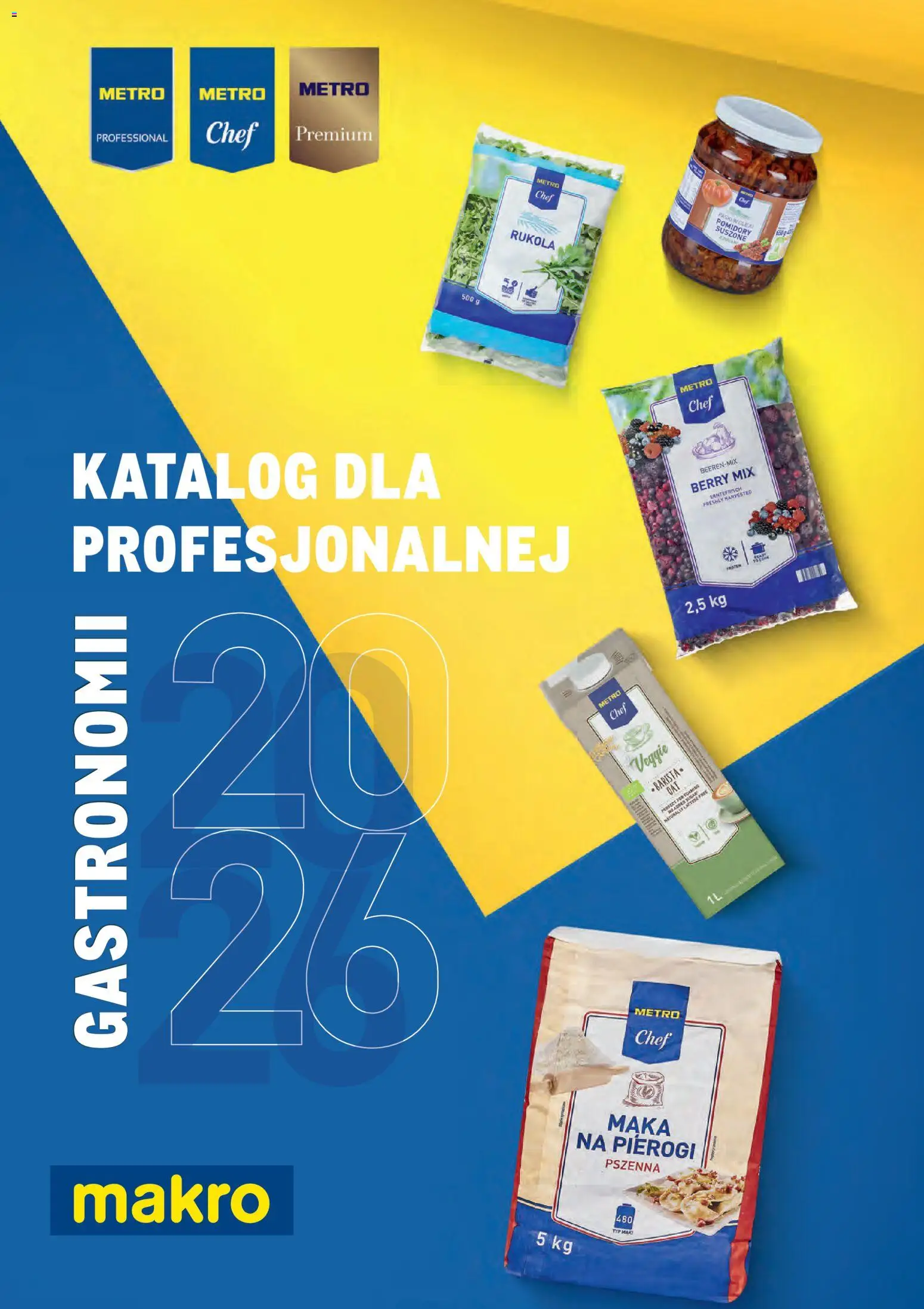 Makro gazetka - Produktów marek własnych dla profesjonalnej Gastronomii od 01.03.2026 | Strona: 1 | Produkty: Pierogi, Rukola, Pomidory