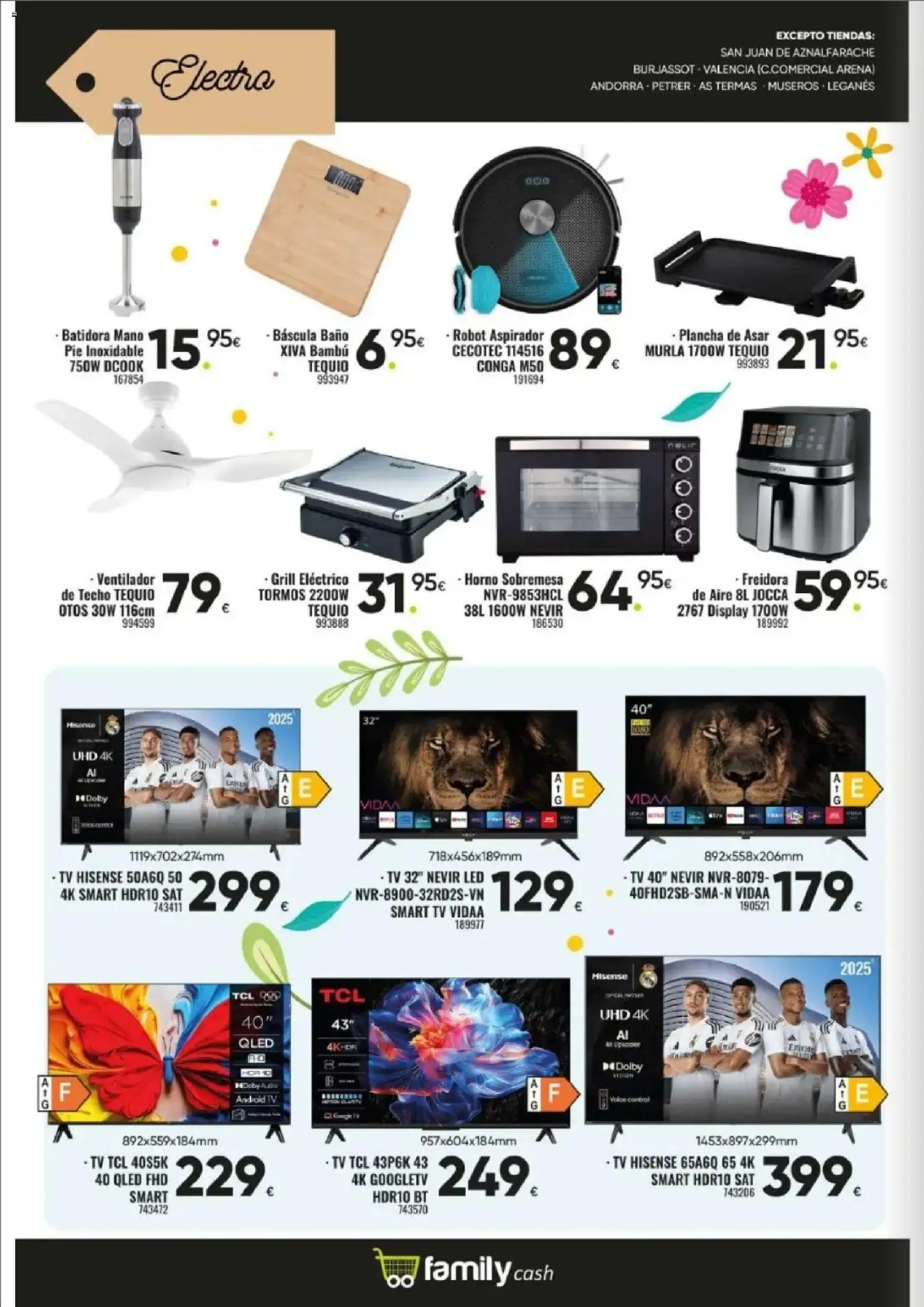Family Cash folleto │ válido desde el 09.03.2026 | Página: 18 | Productos: Horno, Plancha, Robot, Aspirador