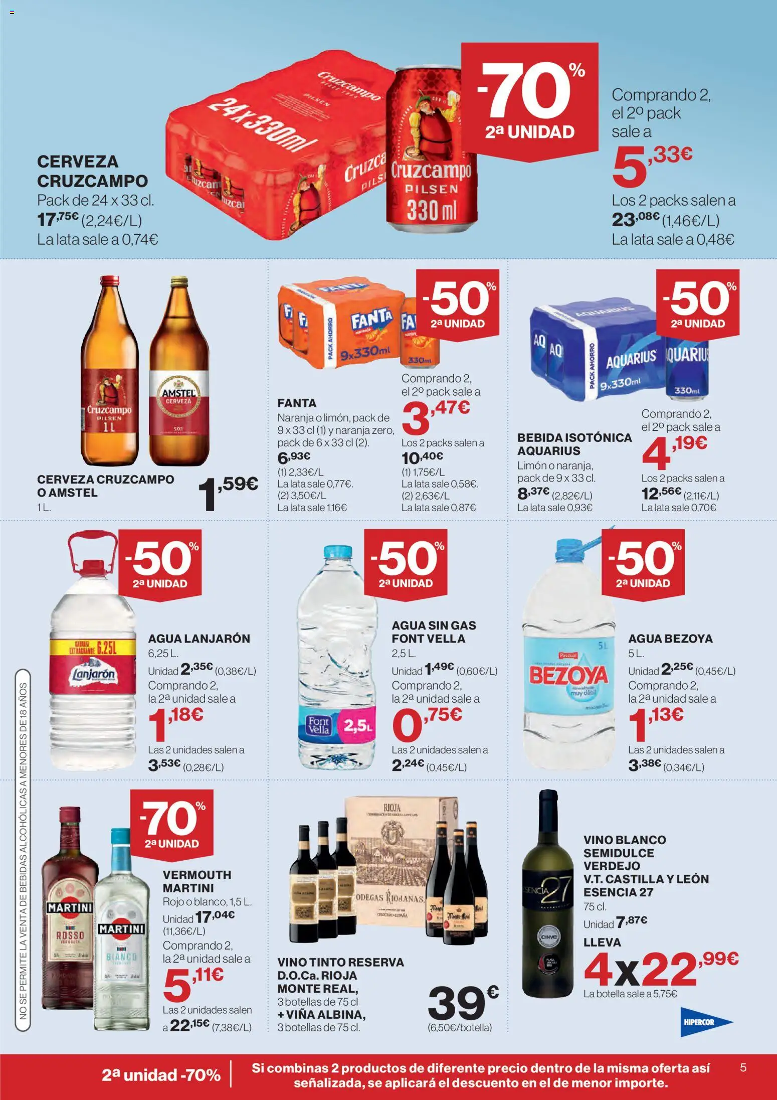 Hipercor catálogo │ válido desde el 26.02.2026 | Página: 5 | Productos: Vino, Cerveza