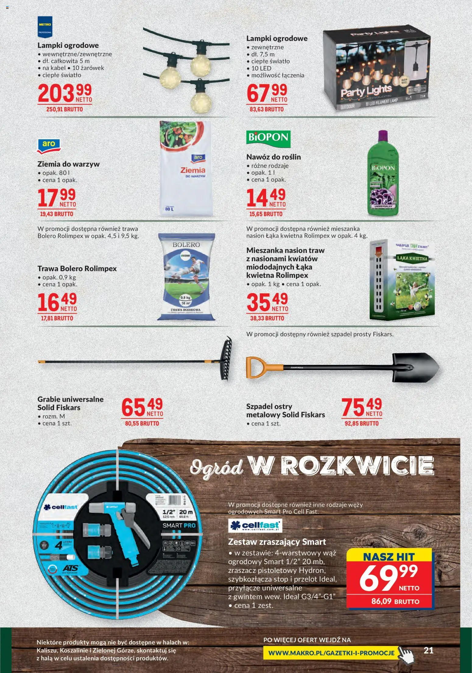 Makro gazetka - Grill-Ogród od 21.04.2026 | Strona: 21 | Produkty: Kabel, Lampki, Ziemia