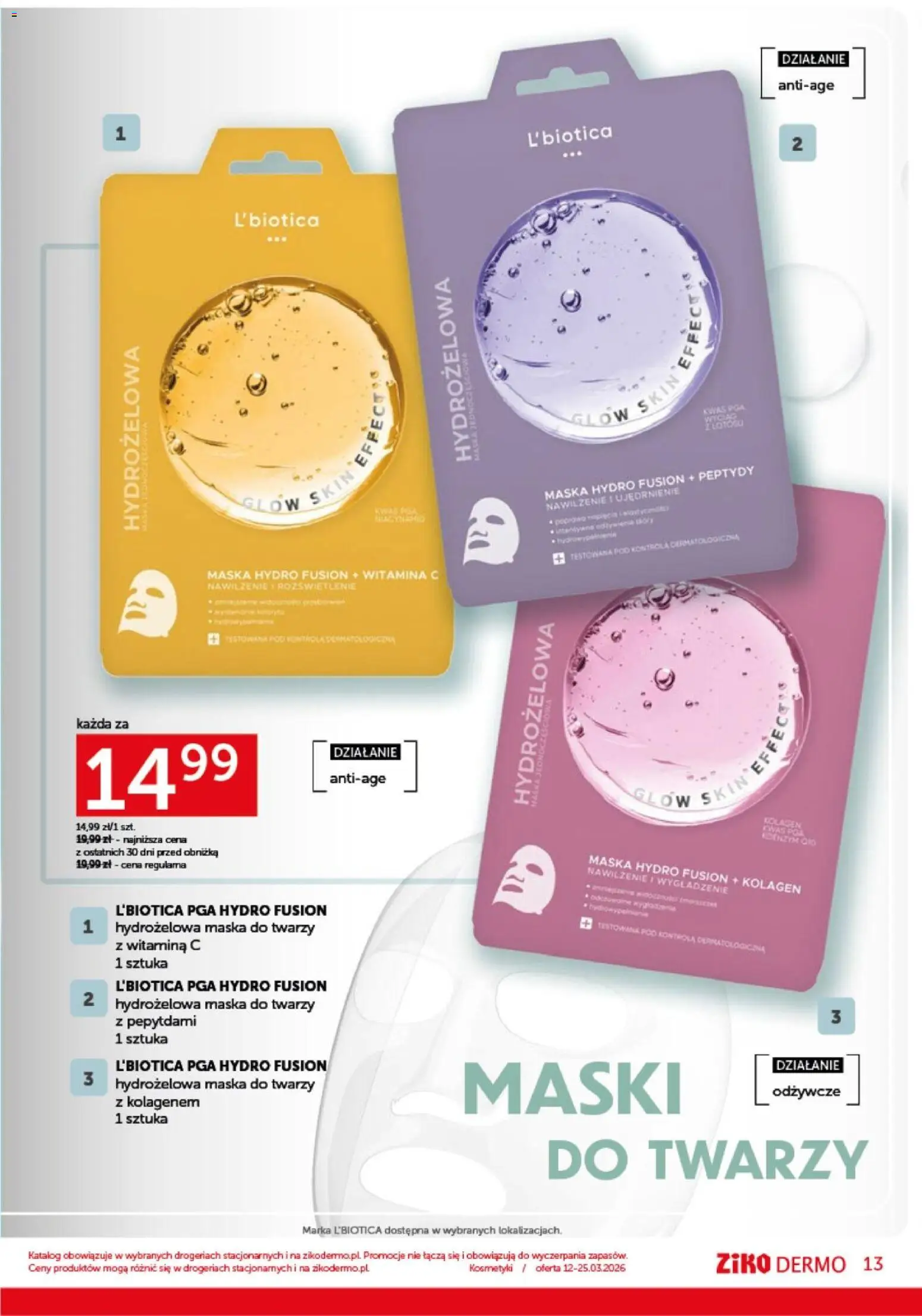 Ziko gazetka od 12.03.2026 | Strona: 13 | Produkty: Kosmetyki, Maska