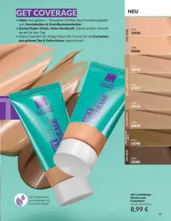 AVON Katalog Septrmber 2025 – gültig ab 01.09.2025 | Seite: 41 | Produkte: Foundation, Tee