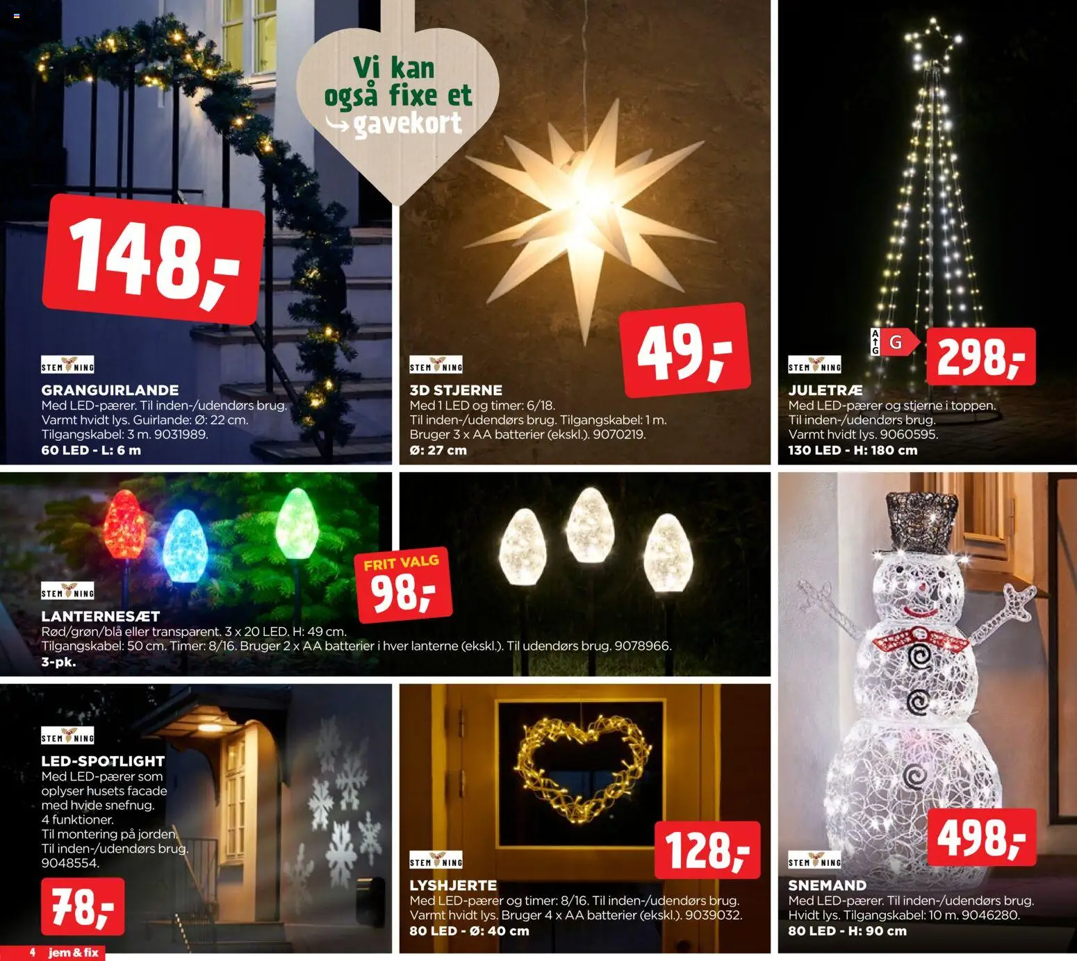 Jem & fix tilbudsavis – gyldig fra 07.12.2025 | Side: 4 | Produkter: Batterier, Søm