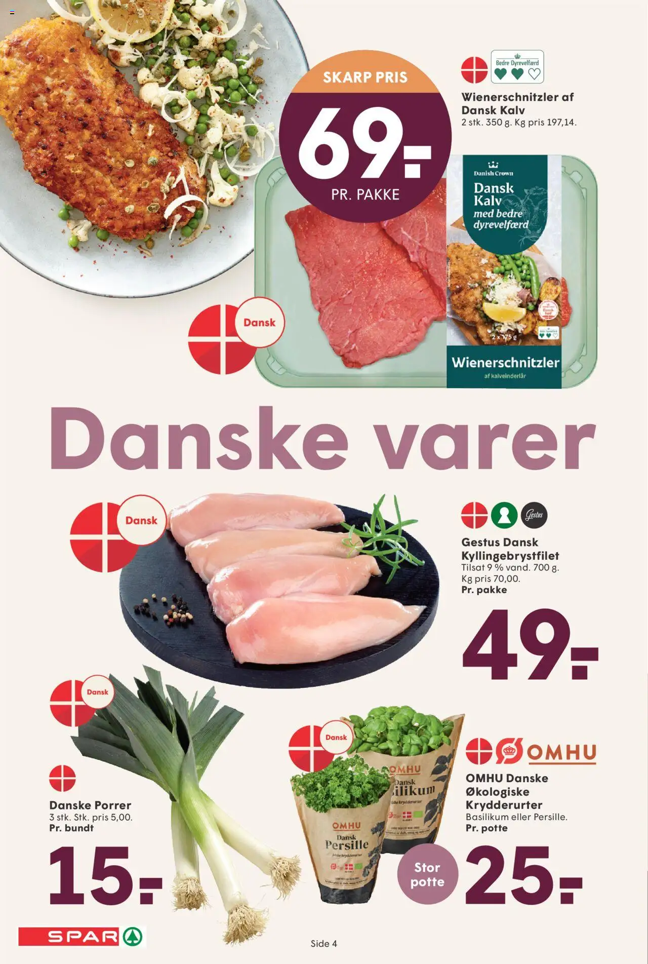 Spar tilbudsavis – gyldig fra 17.10.2025 | Side: 4 | Produkter: Máscara bucal, Porrer, Persille, Basilikum