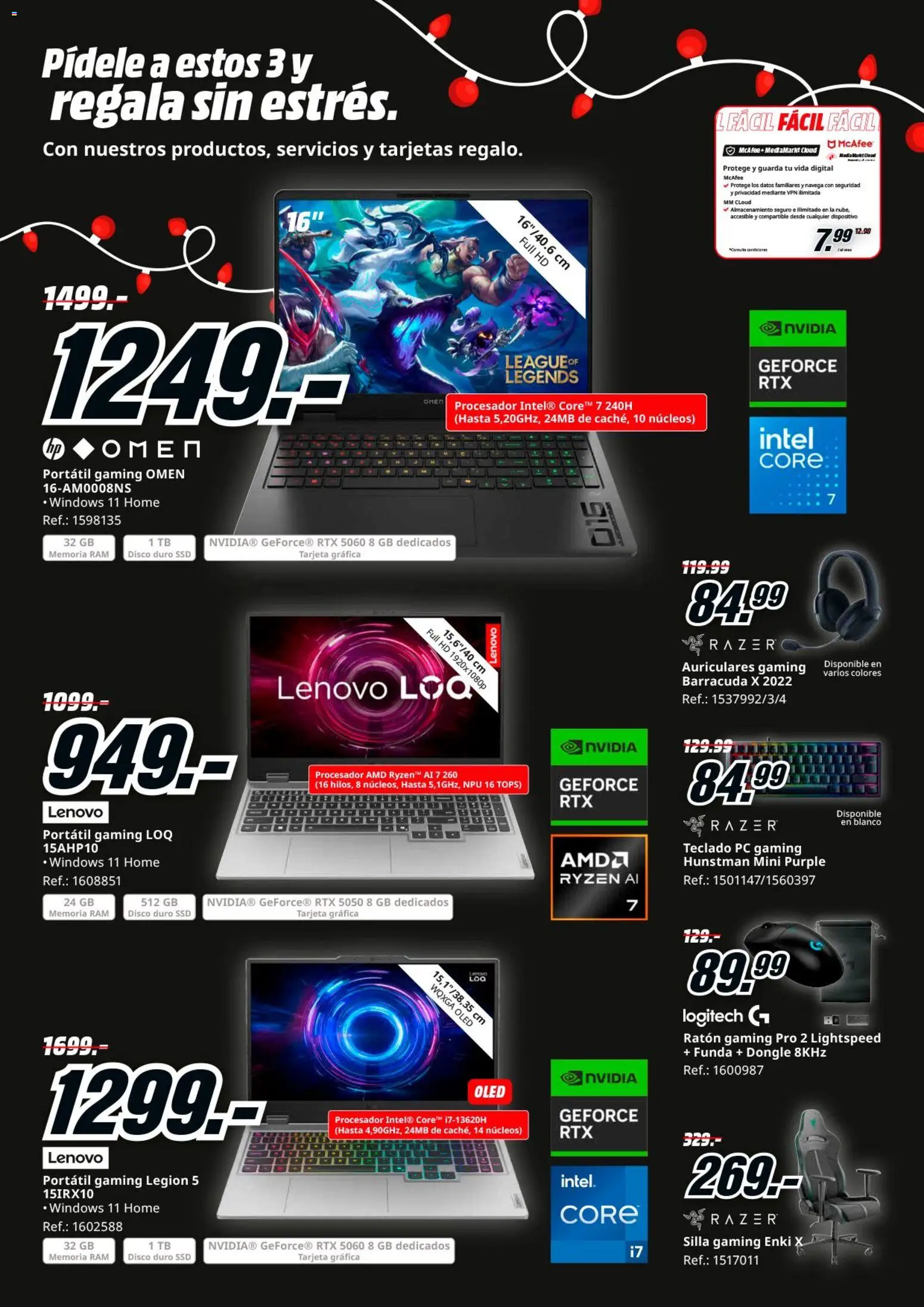 Media Markt folleto │ válido desde el 26.12.2025 | Página: 5 | Productos: Ratón gaming, Teclado, Auriculares, Disco
