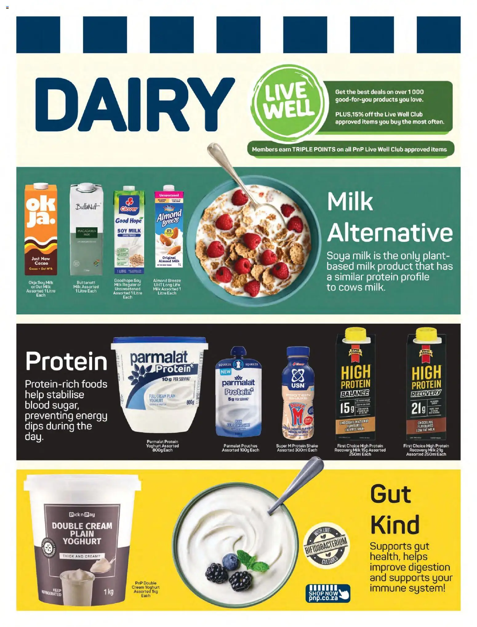 New Pick n Pay catalogue – valid from 13.04.2026 | Page: 5 | Products: Yoghurt, Chocolate, Cream, Caramel