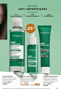 Pré-visualização Sérum Anti-Imperfeições, Regula o microbioma cutâneo, reduzindo pontos negros, borbulhas e poros visíveis. 30 ml - 16773 válido de 17.10.2025 | Página: 25 | Produtos: Toner, Sérum