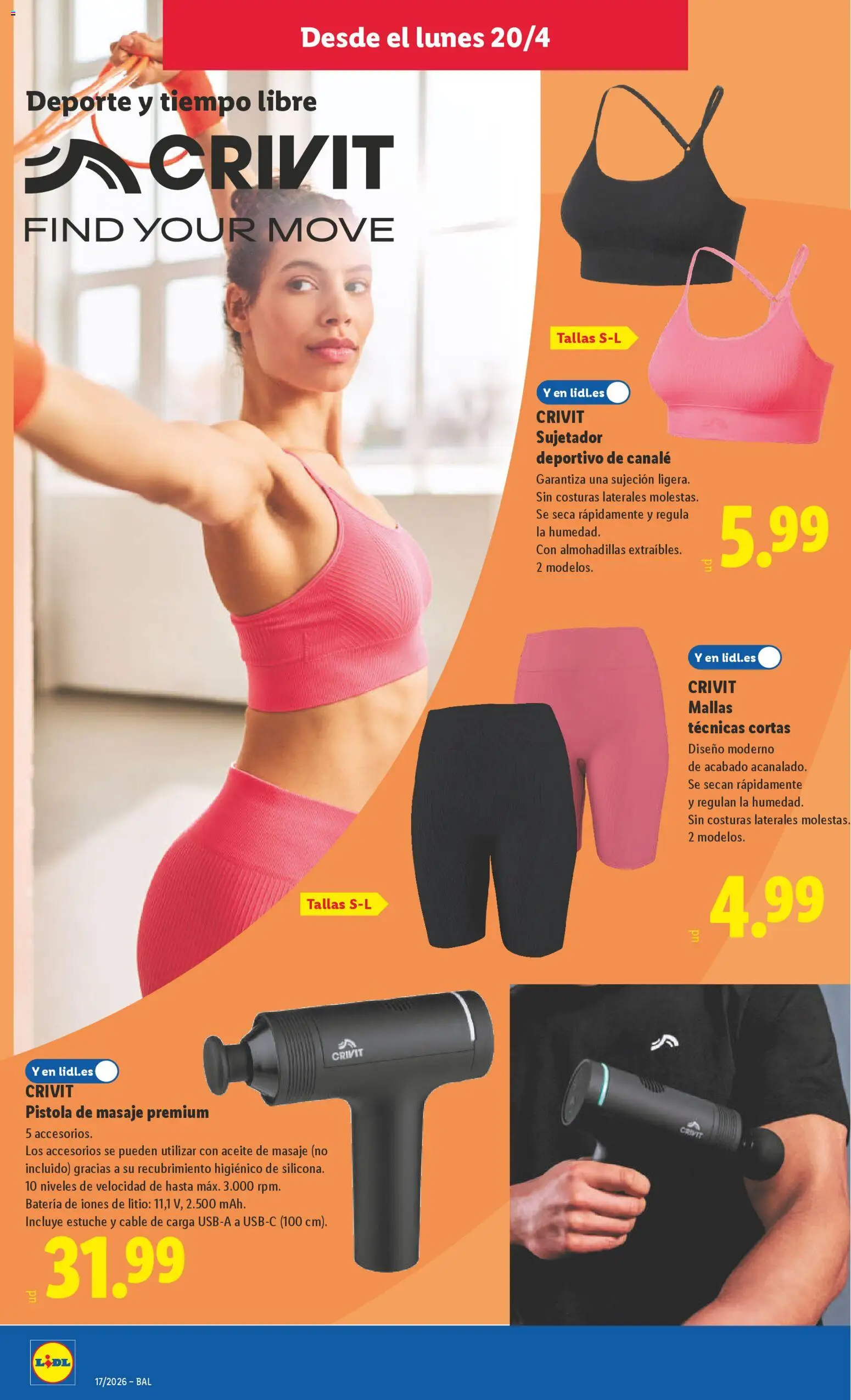 Lidl folleto de bazar │ válido desde el 20.04.2026 | Página: 8 | Productos: Aceite, Cable, Batería