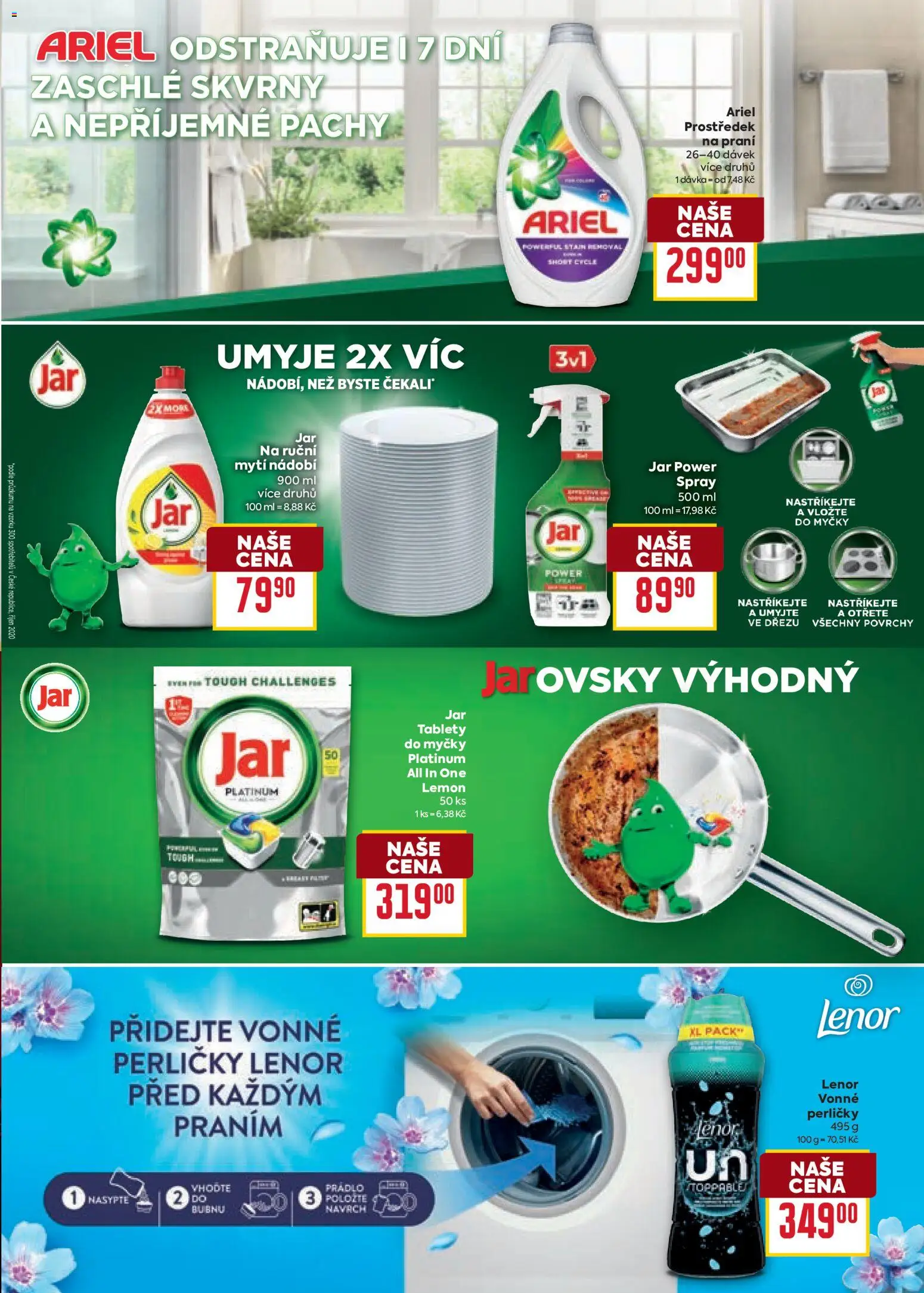 Billa Velký leták od 27.12.2025 | Strana: 25 | Produkty: Lenor, Tablety do myčky, Nádobí, Ariel