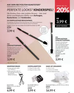 AVON Katalog Januar 2026 ab 01.01.2026 gültig | Seite: 69 | Produkte: Puder, Pinsel, Wimpernformer, Mascara