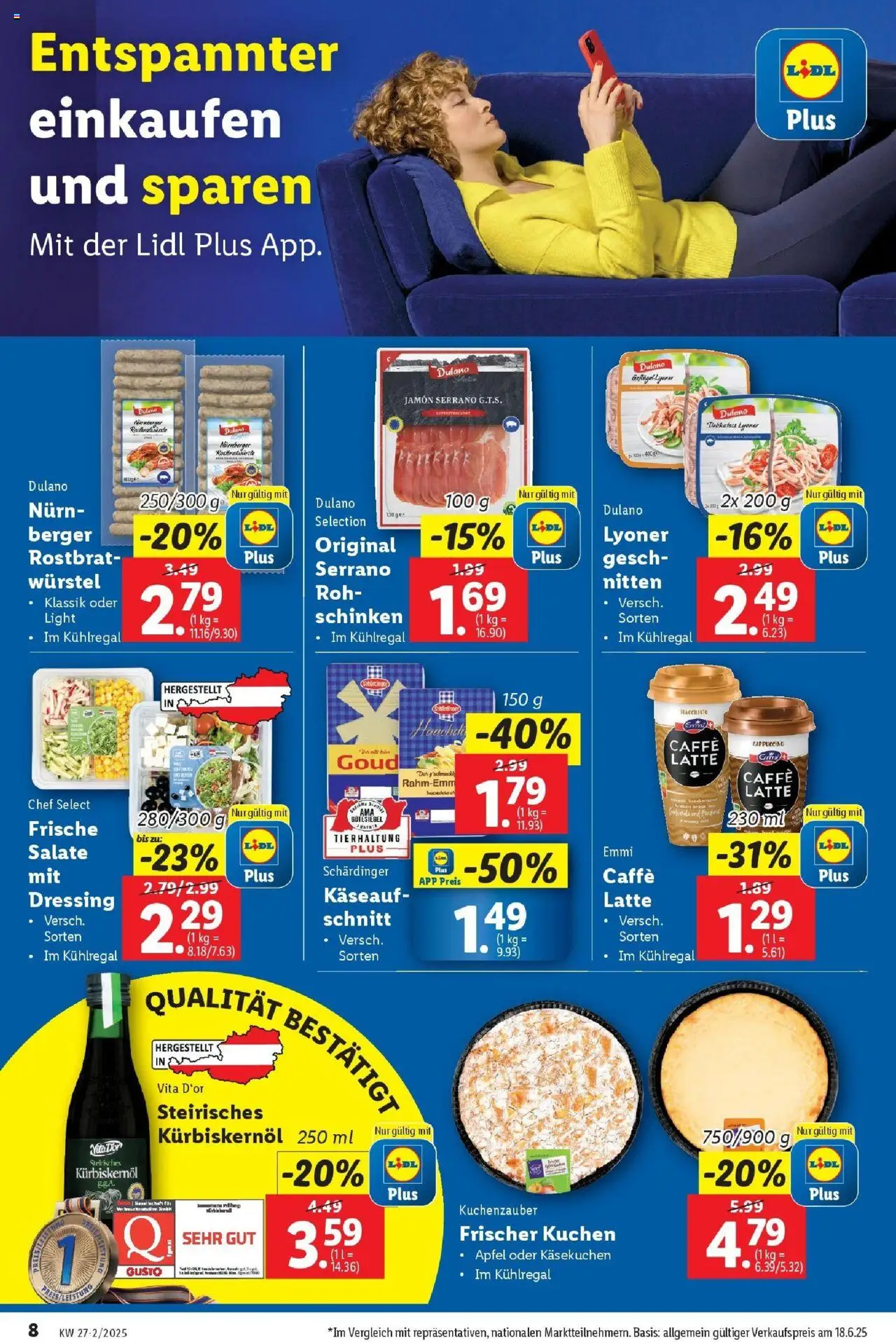Lidl Flugblatt - Salzburg, Dornbirn, Jenbach gültig ab 02.07.2025 | Seite: 10 | Produkte: Schinken, Äpfel