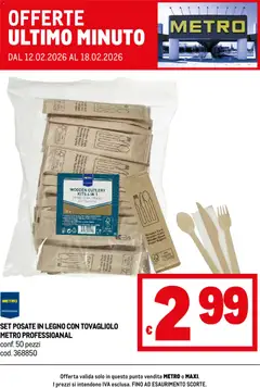 Anteprima del volantino Metro Offerte ultimo minuto catalogo valido a partire dal 12.02.2026