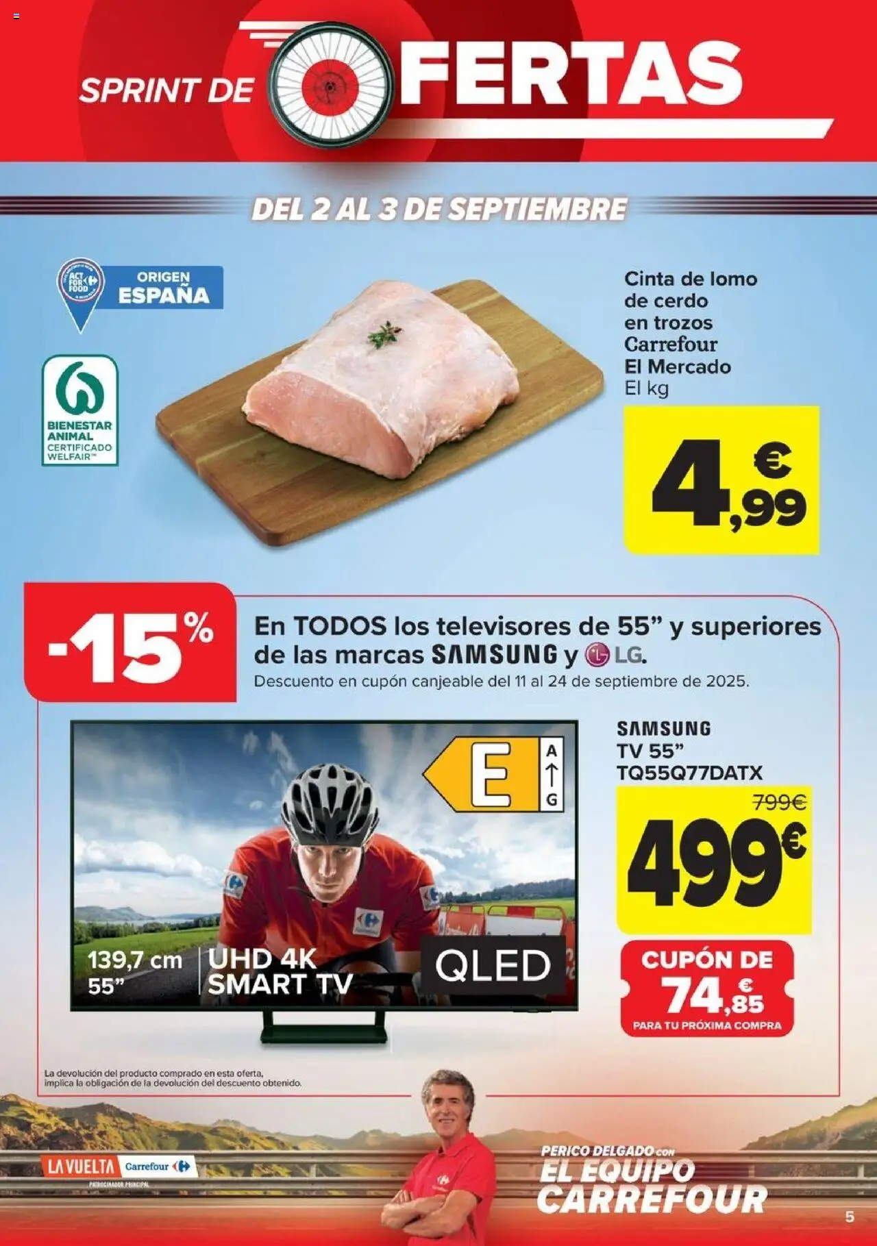 Carrefour -Vuelta Ciclista │ válido desde el 22.08.2025 | Página: 5 | Productos: Cerdo