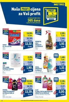 Metro katalog | vrijedi od 01.09.2025 | Stranica: 23 | Proizvodi: Deterdžent, Papirnati ručnici, Somat, Perwoll
